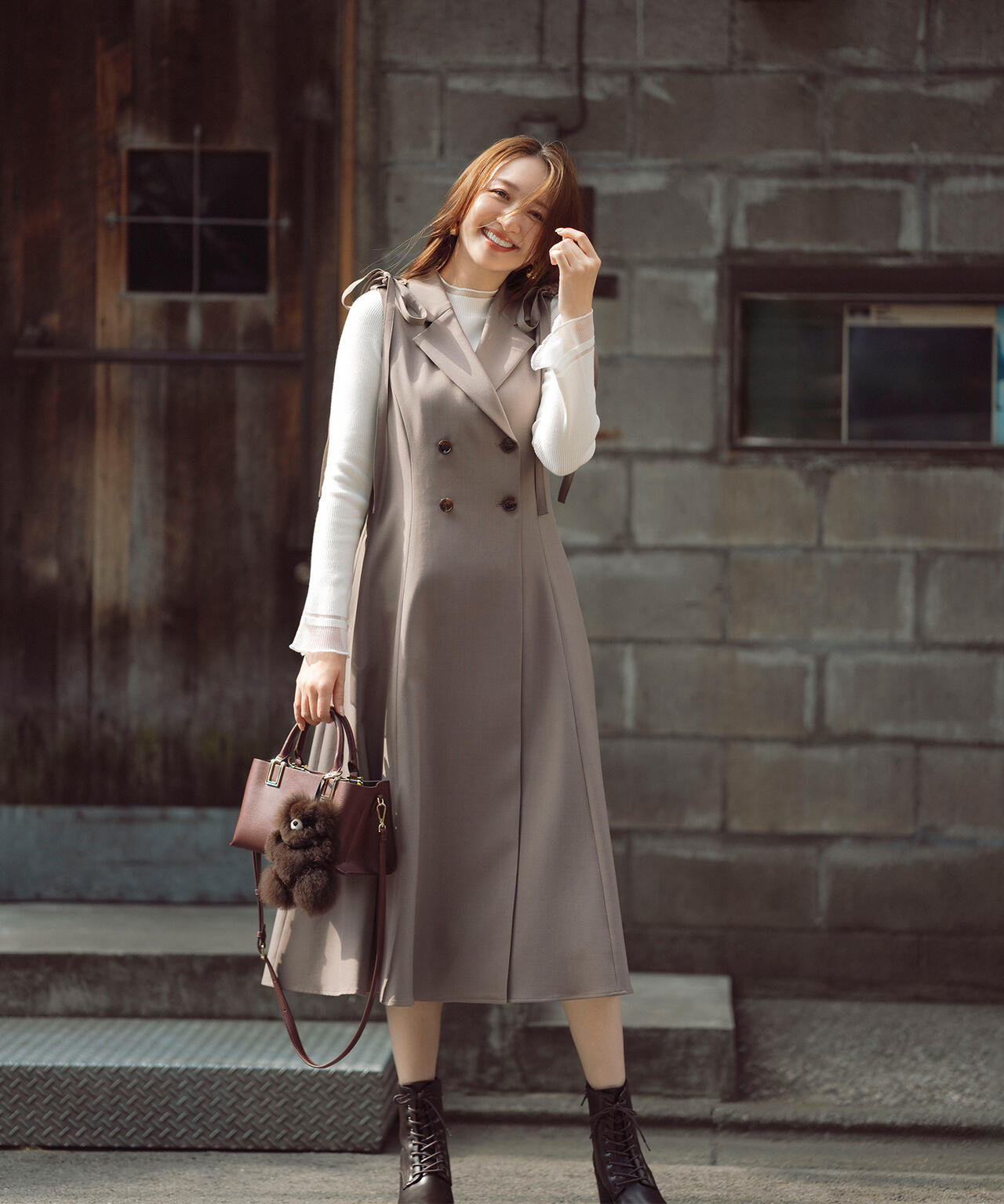 【Oggi・sweet掲載】【ちょうど、いい服】“さりげな”シアースリーブニット