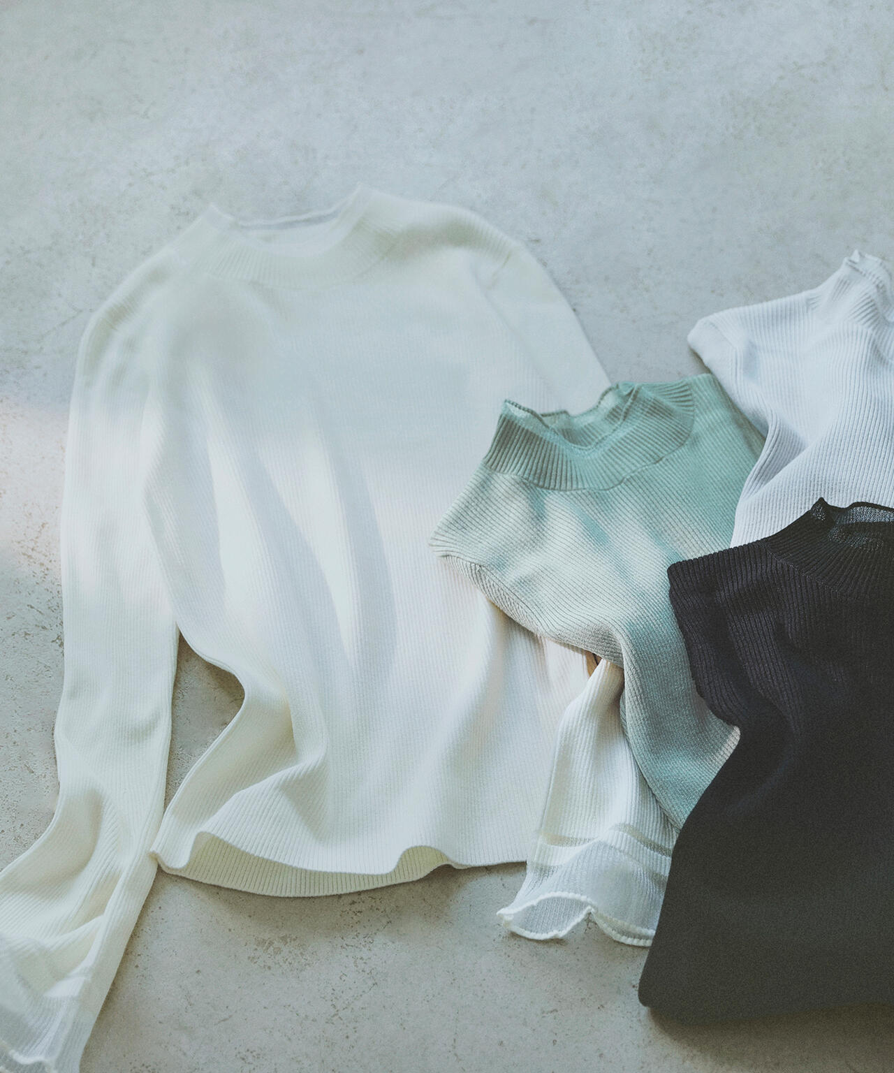 【Oggi・sweet掲載】【ちょうど、いい服】“さりげな”シアースリーブニット