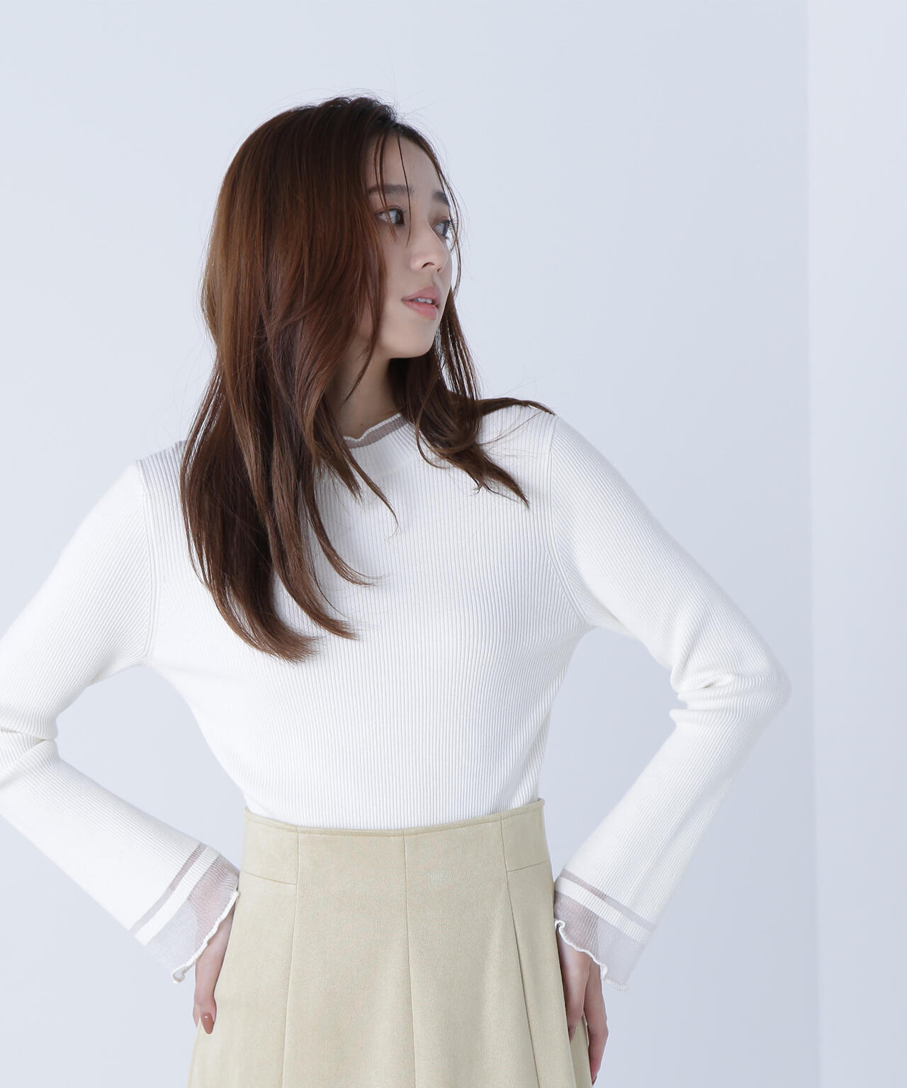 【Oggi・sweet掲載】【ちょうど、いい服】“さりげな”シアースリーブニット