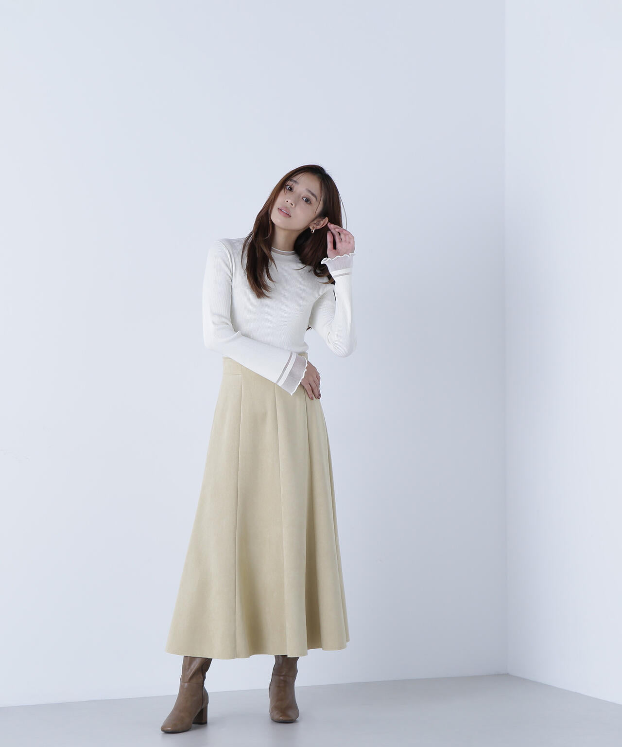 【Oggi・sweet掲載】【ちょうど、いい服】“さりげな”シアースリーブニット