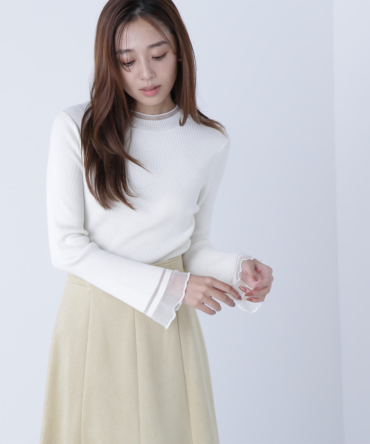 【Oggi・sweet12月号掲載】【ちょうど、いい服】“さりげな”シアースリーブニット