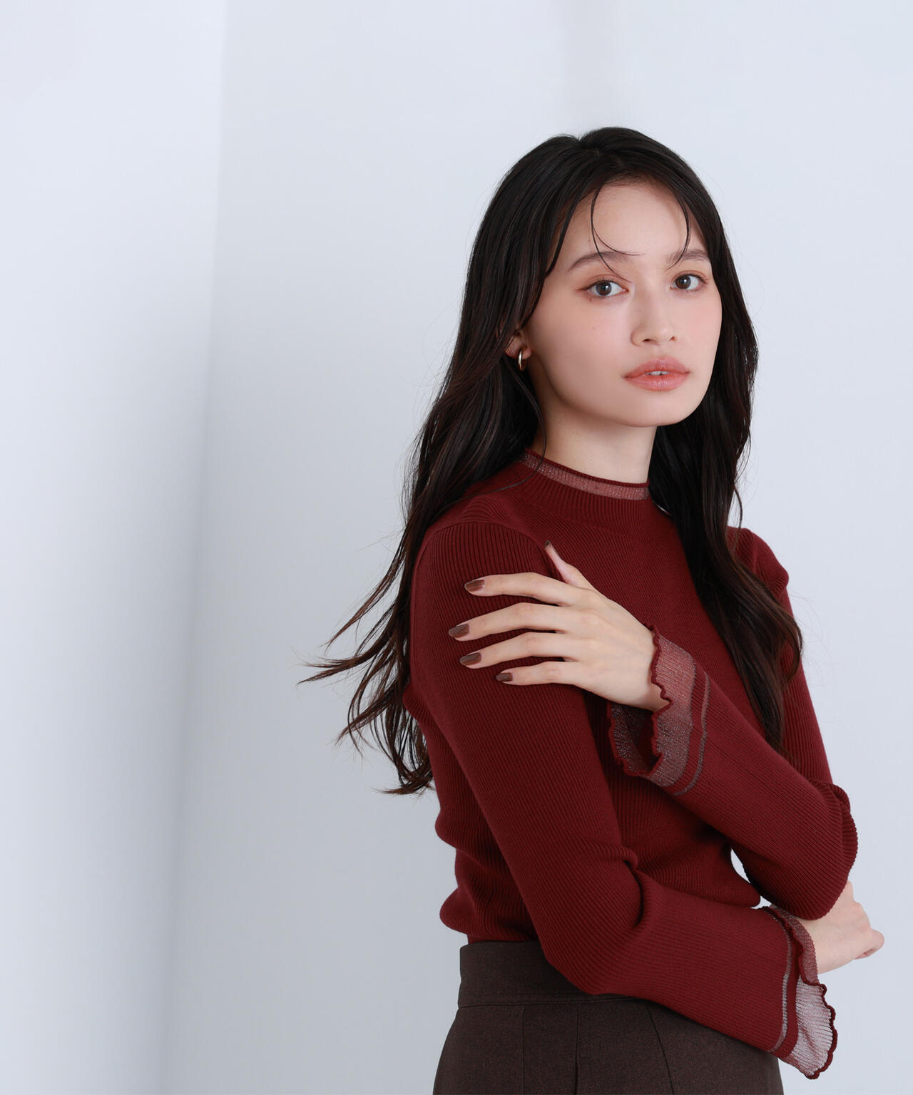 【Oggi・sweet掲載】【ちょうど、いい服】“さりげな”シアースリーブニット