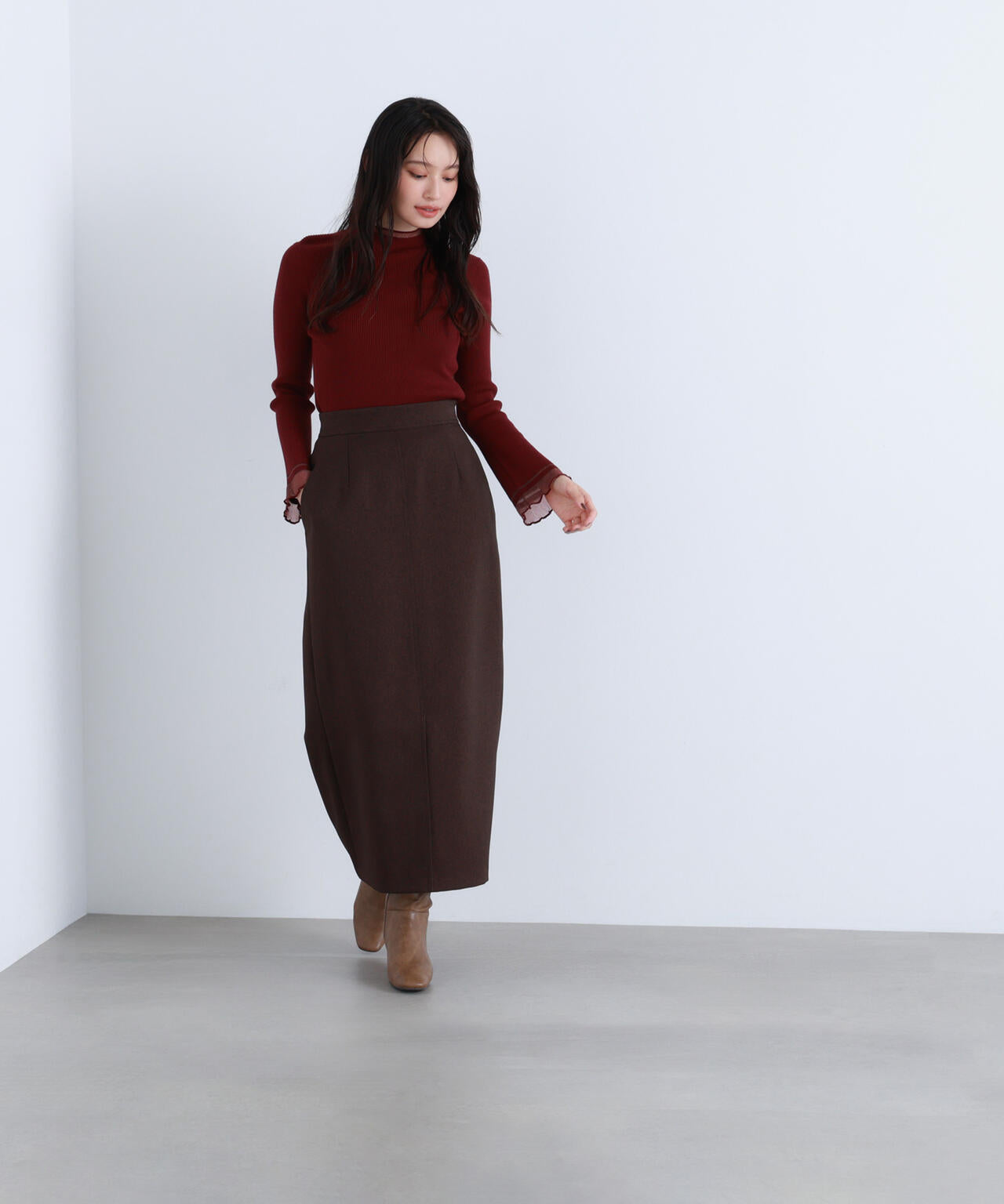 【Oggi・sweet掲載】【ちょうど、いい服】“さりげな”シアースリーブニット