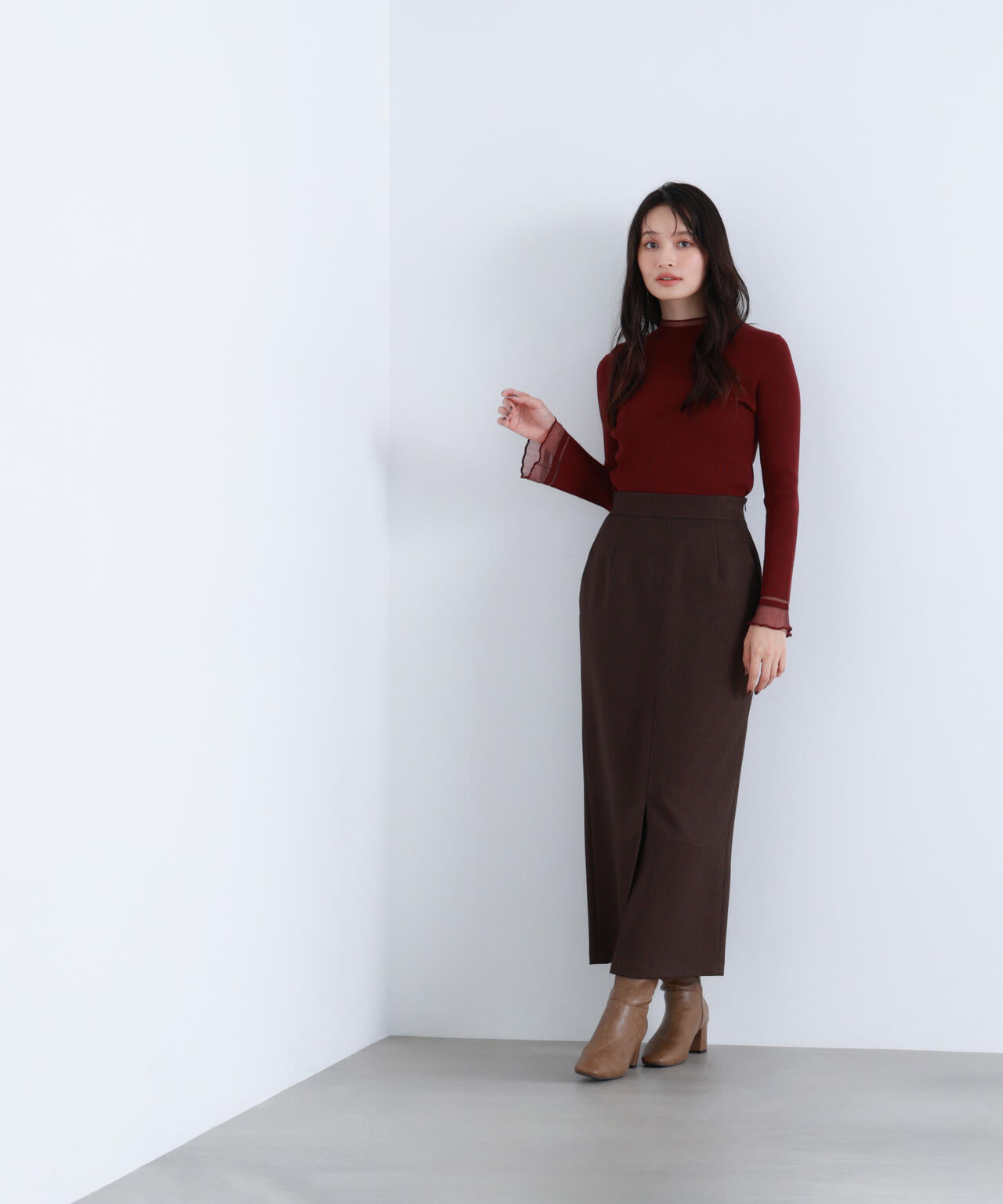 【Oggi・sweet掲載】【ちょうど、いい服】“さりげな”シアースリーブニット