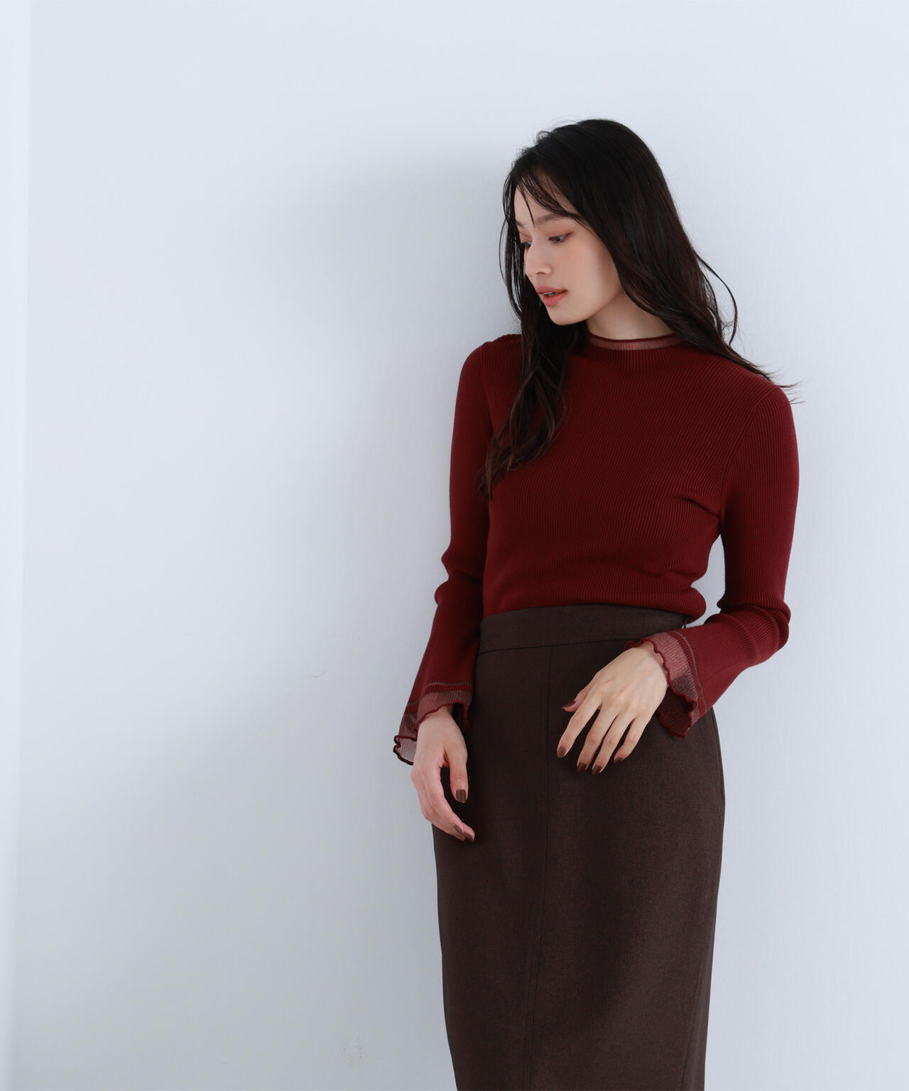 【Oggi・sweet掲載】【ちょうど、いい服】“さりげな”シアースリーブニット