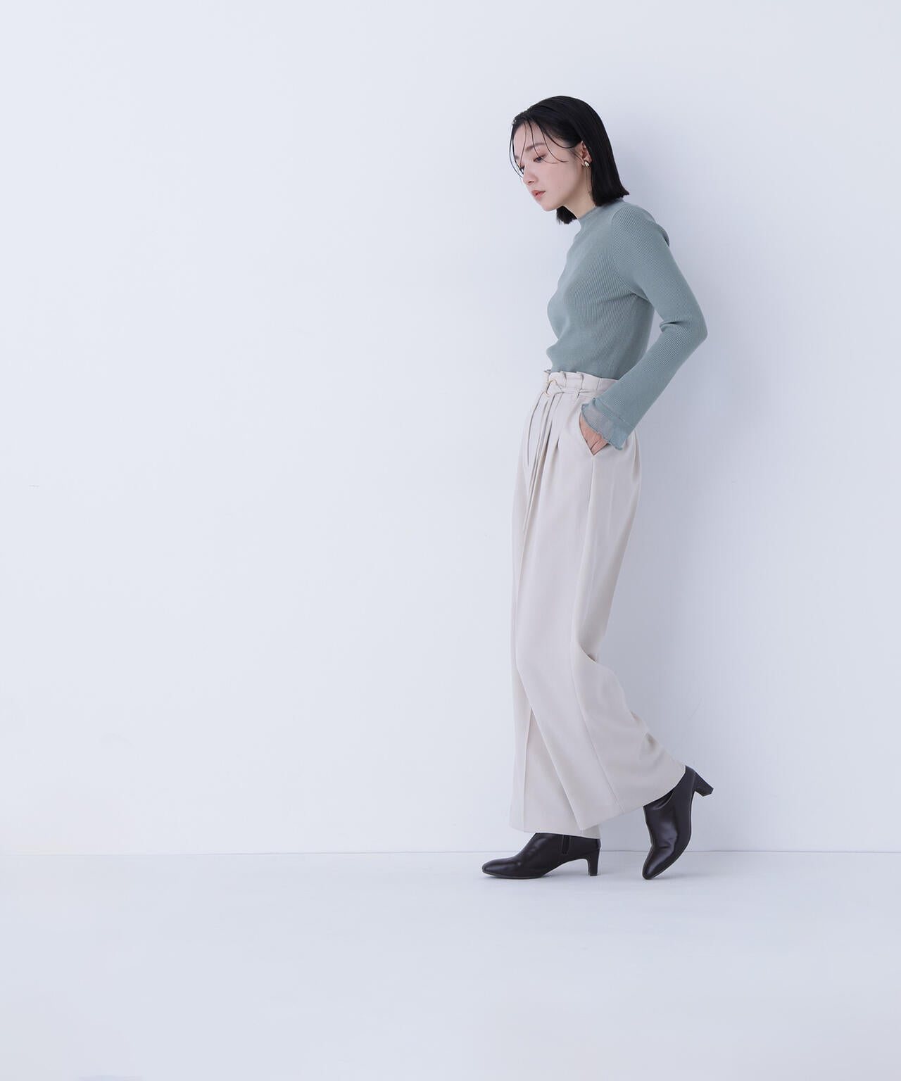 【Oggi・sweet掲載】【ちょうど、いい服】“さりげな”シアースリーブニット