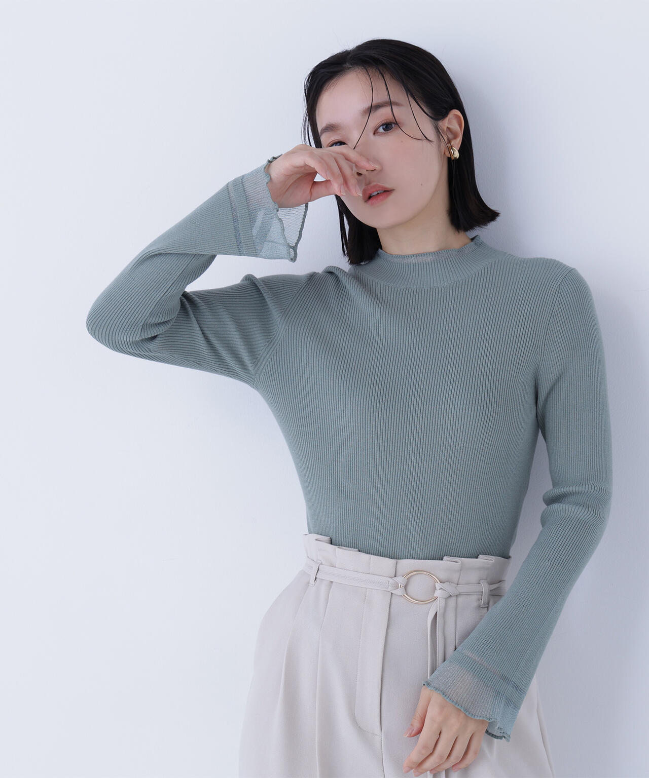 【Oggi・sweet12月号掲載】【ちょうど、いい服】“さりげな”シアースリーブニット