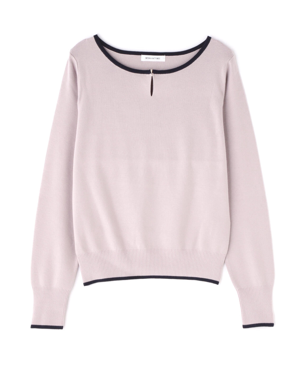 メタルポイントバイカラーニット