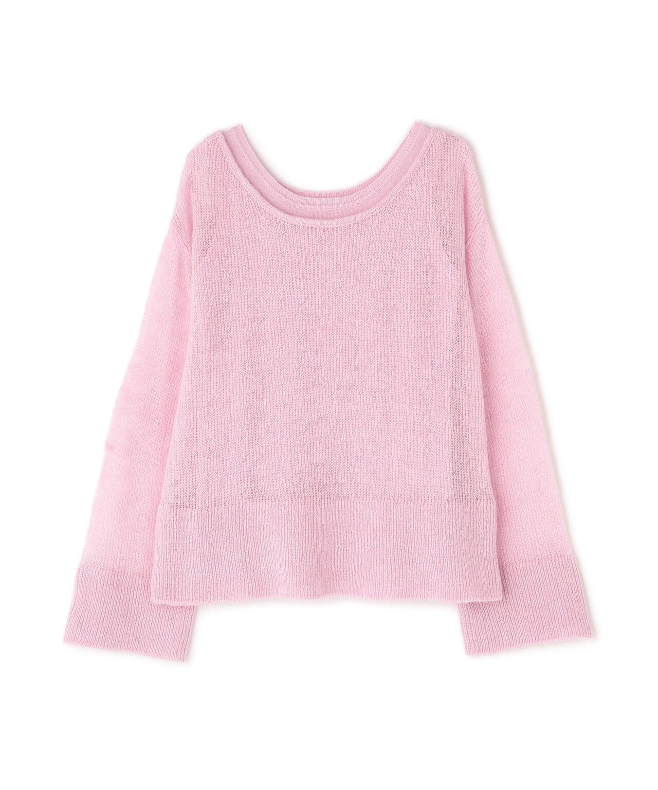 【美品】ヌメロベントゥーノ モヘヤ レイヤード ニット ピンク THINK NATURAL】モヘヤライクニットセット | NATURAL BEAUTY BASIC