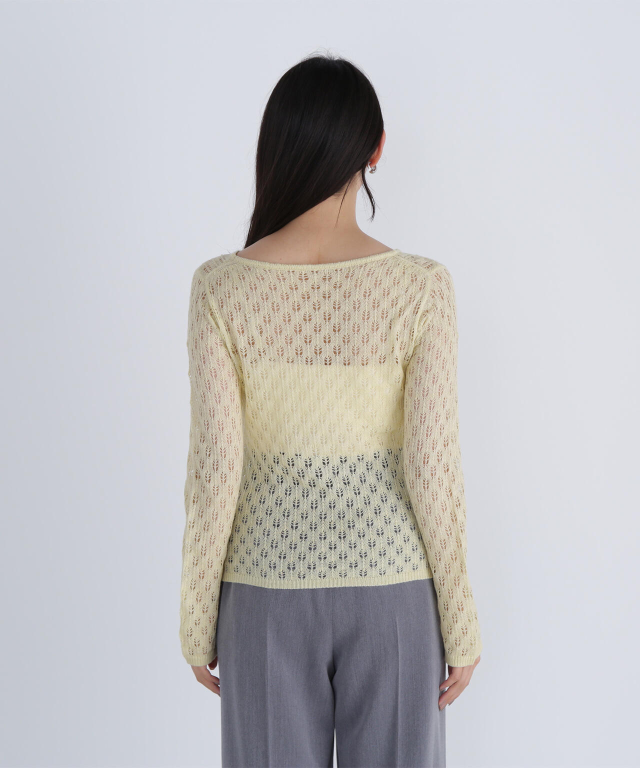 THINK NATURAL】レースニットプルオーバー | NATURAL BEAUTY BASIC