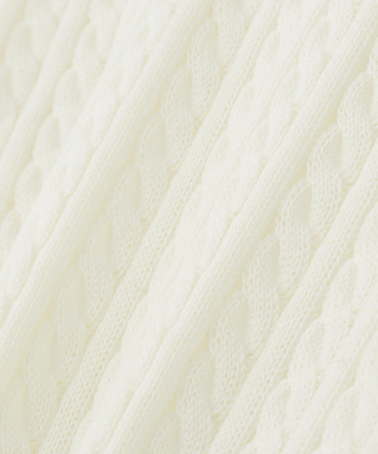 バイカラーラインミニケーブルニット