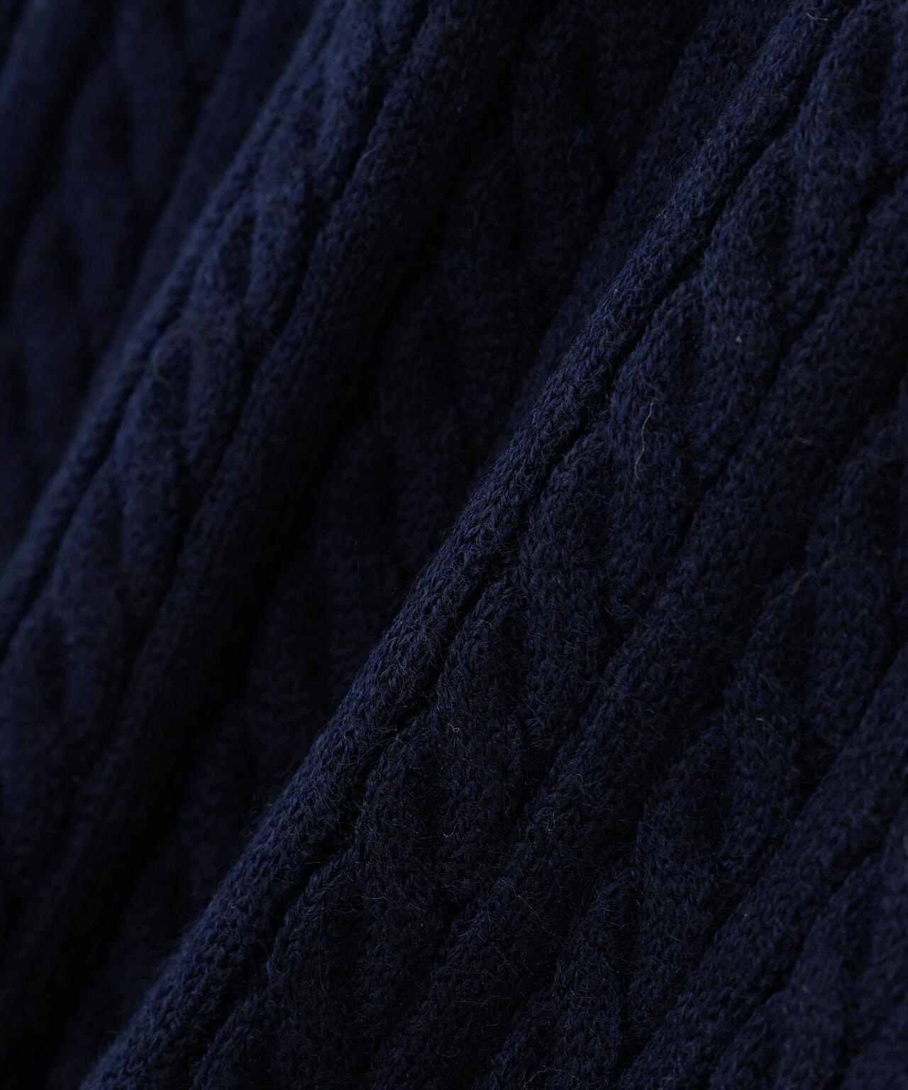 バイカラーラインミニケーブルニット