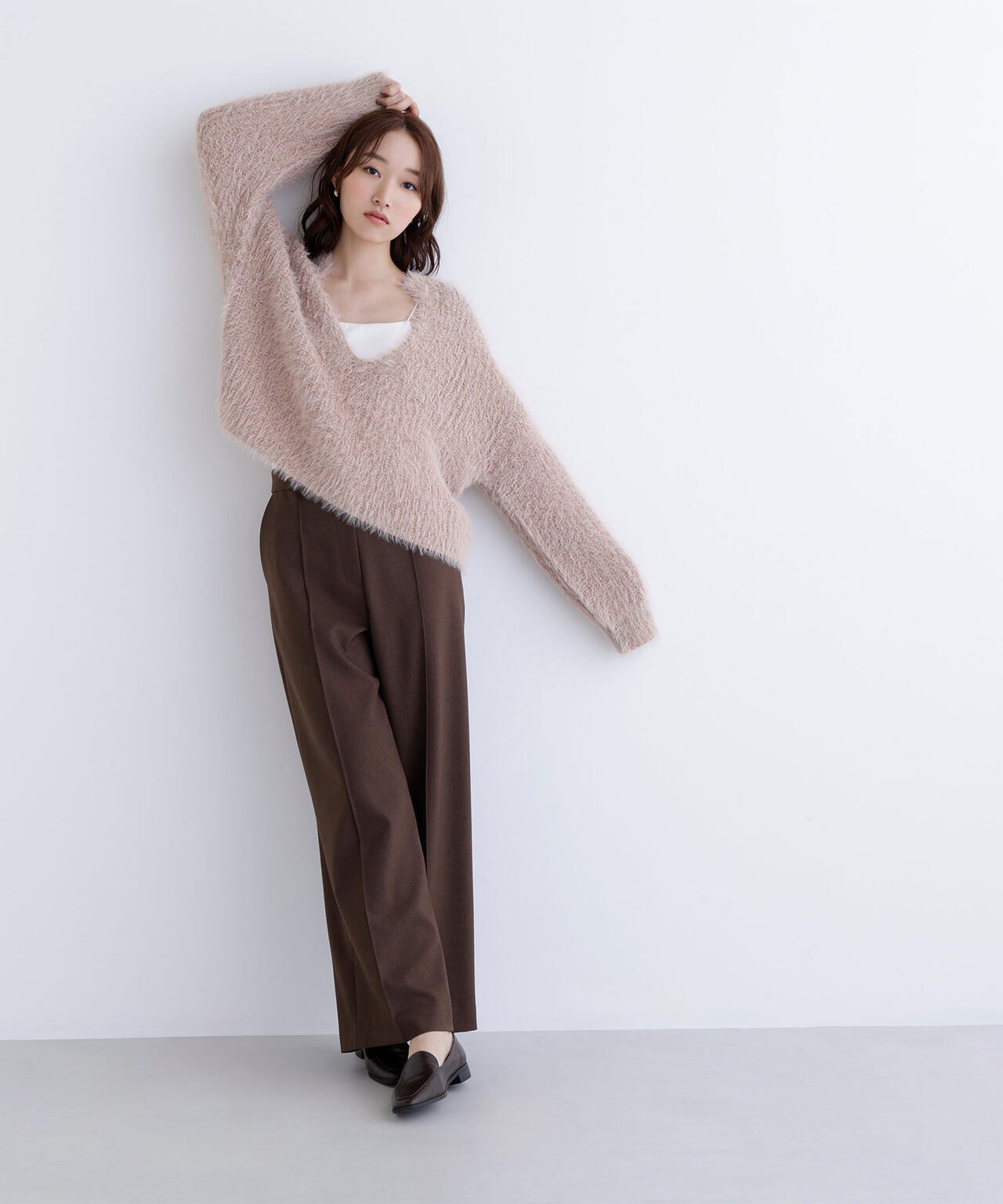 【Oggi掲載】キーネックシャギーラメニット