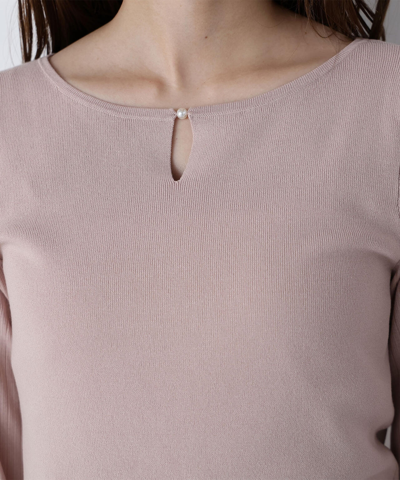 ビジュースリットプリーツニット