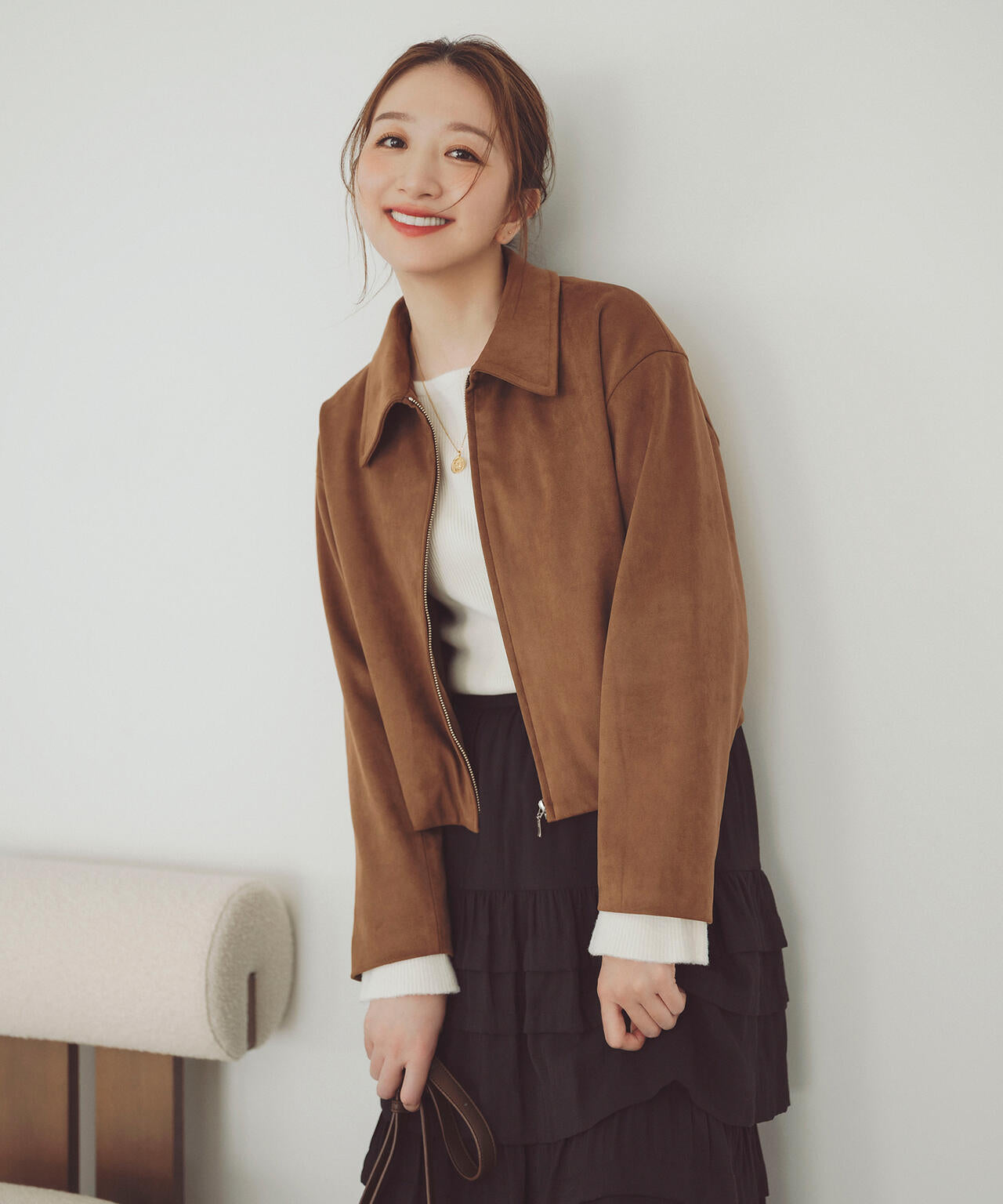 ミニシャギートリムニット | NATURAL BEAUTY BASIC（ナチュラル