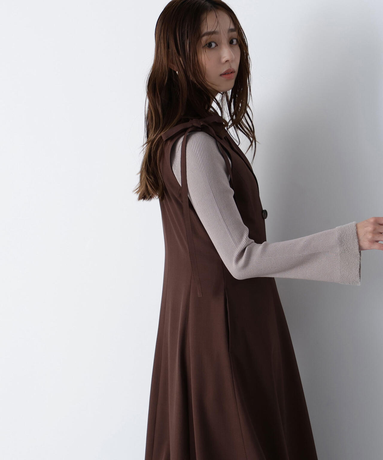 ミニシャギートリムニット | NATURAL BEAUTY BASIC（ナチュラル