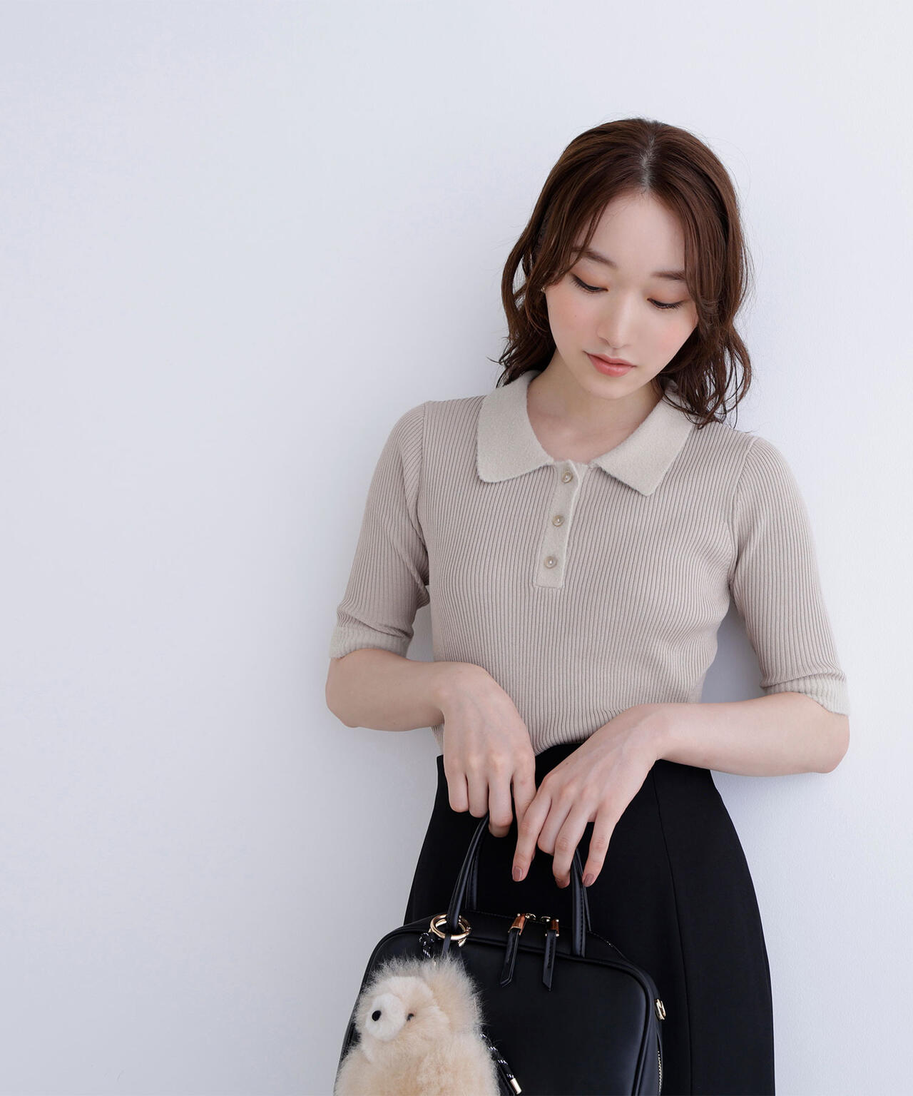 シャギートリムポロニット | NATURAL BEAUTY BASIC（ナチュラル