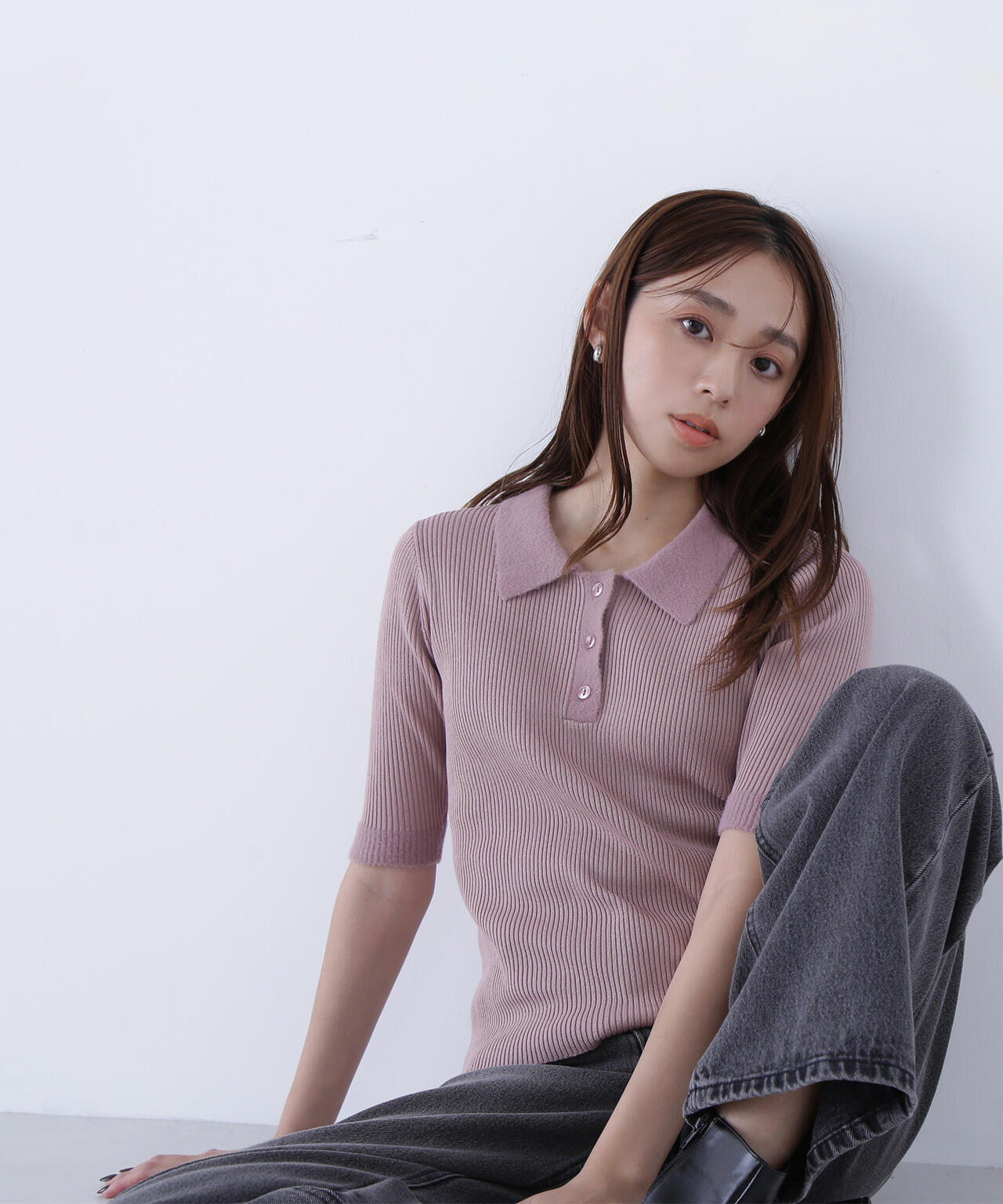 シャギートリムポロニット | NATURAL BEAUTY BASIC（ナチュラル