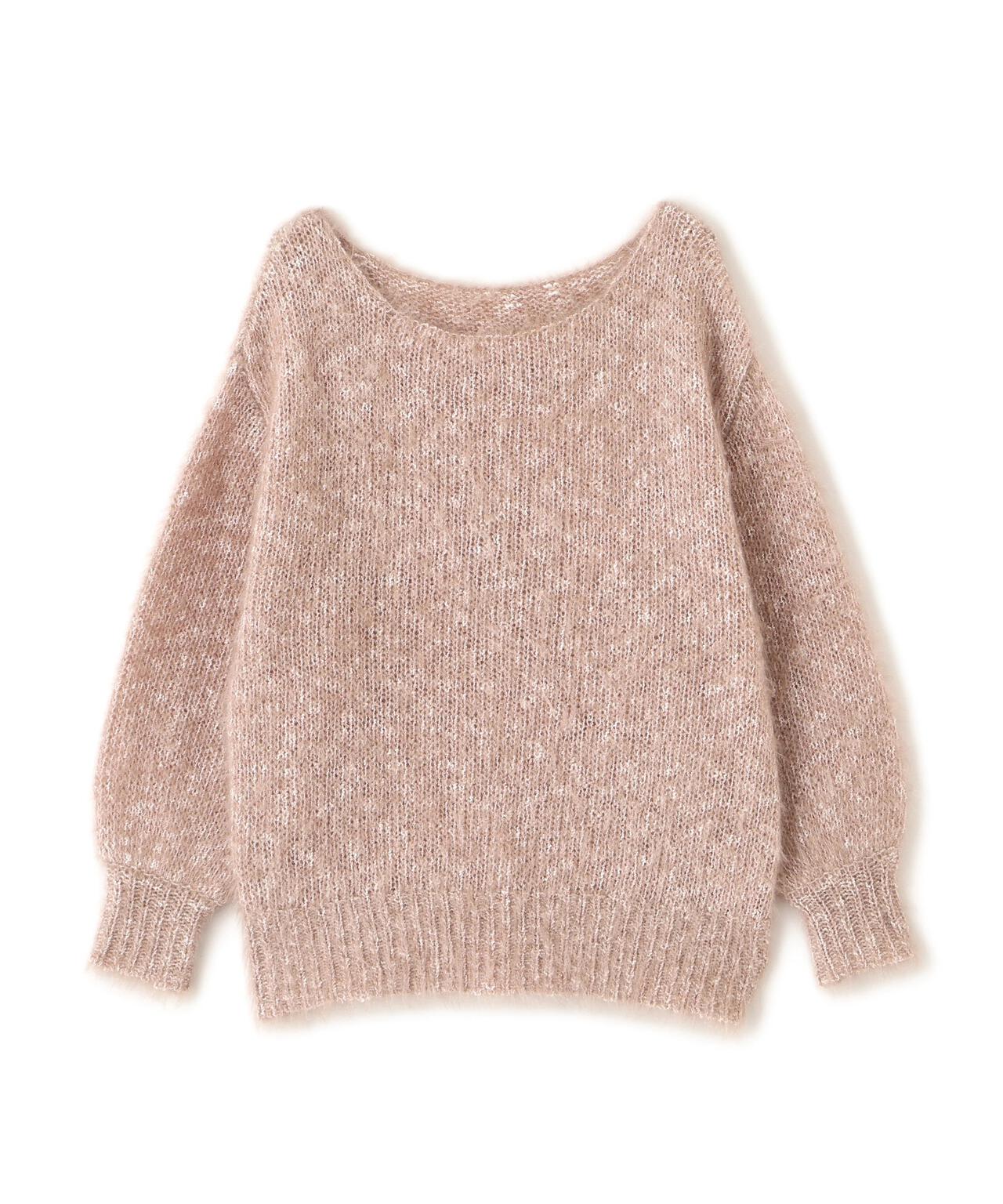 ミックスカラーヘアリーニット