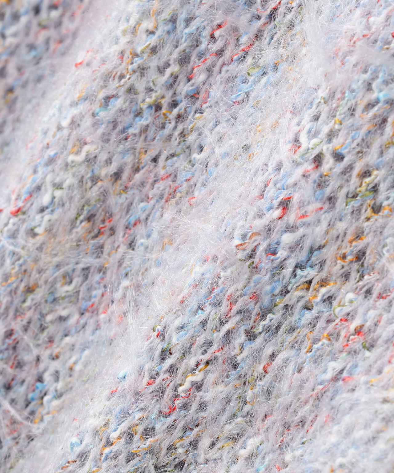 ミックスカラーヘアリーニット