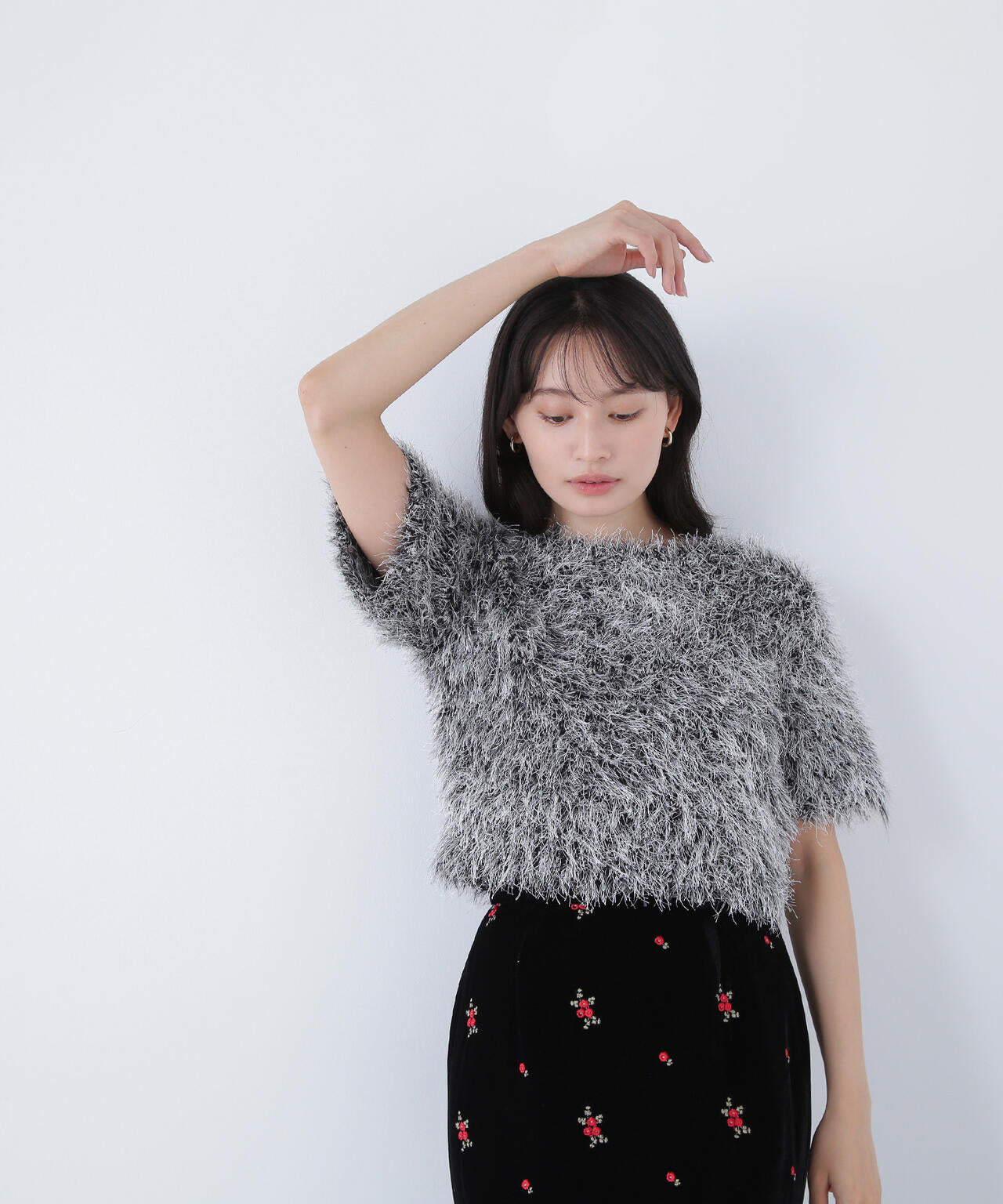 BLANC】ミックスシャギーニット | NATURAL BEAUTY BASIC（ナチュラル