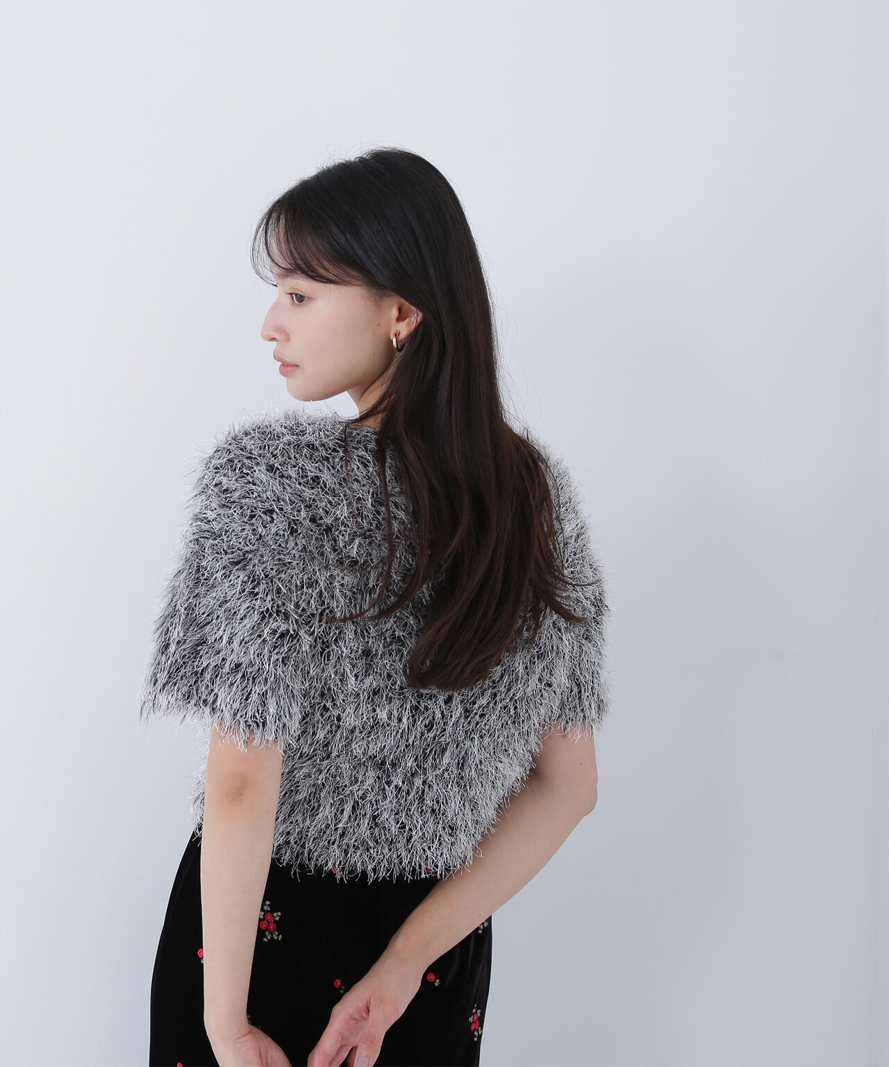 【BLANC】ミックスシャギーニット