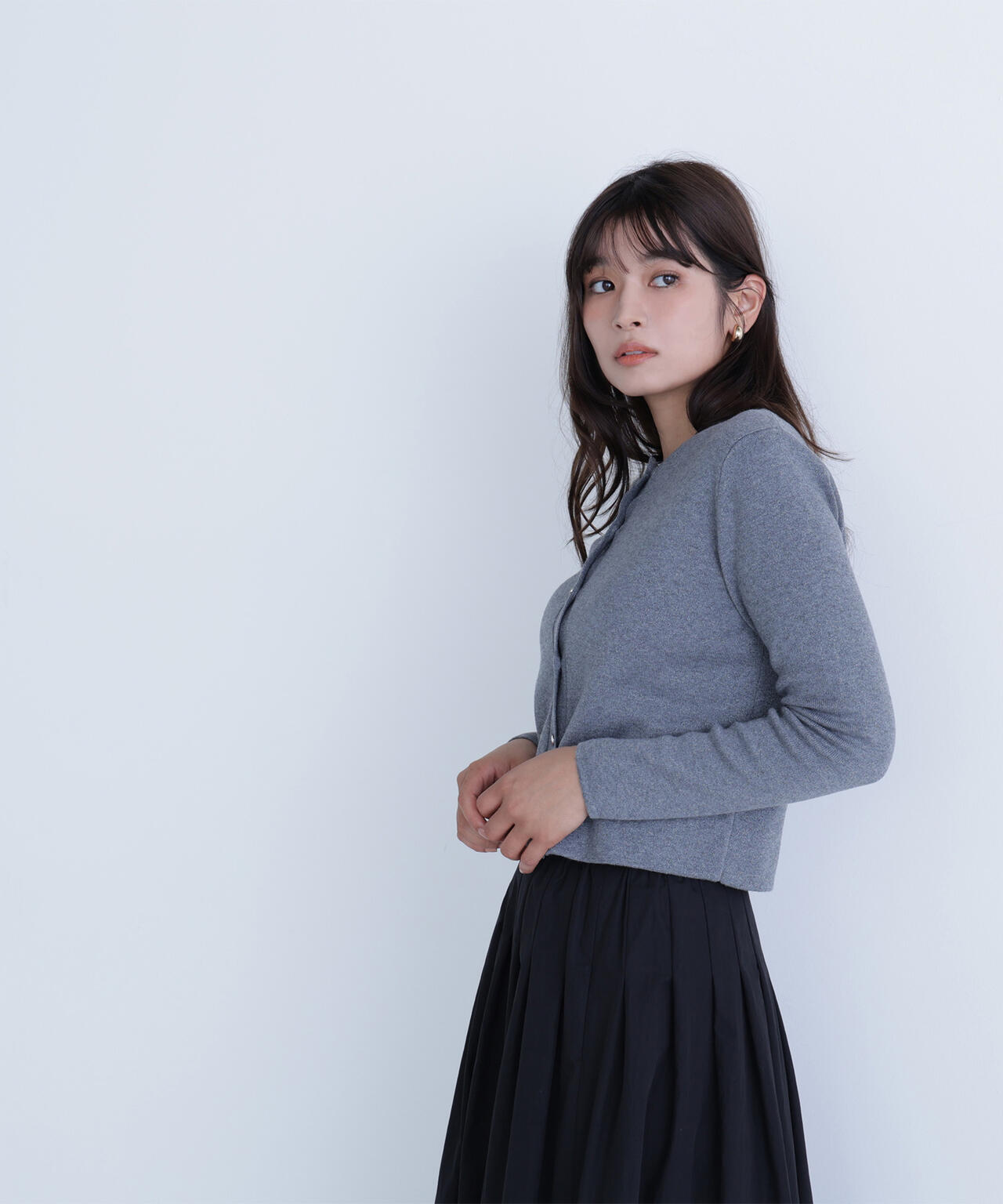 ベーシックラメカーディガン | NATURAL BEAUTY BASIC（ナチュラル