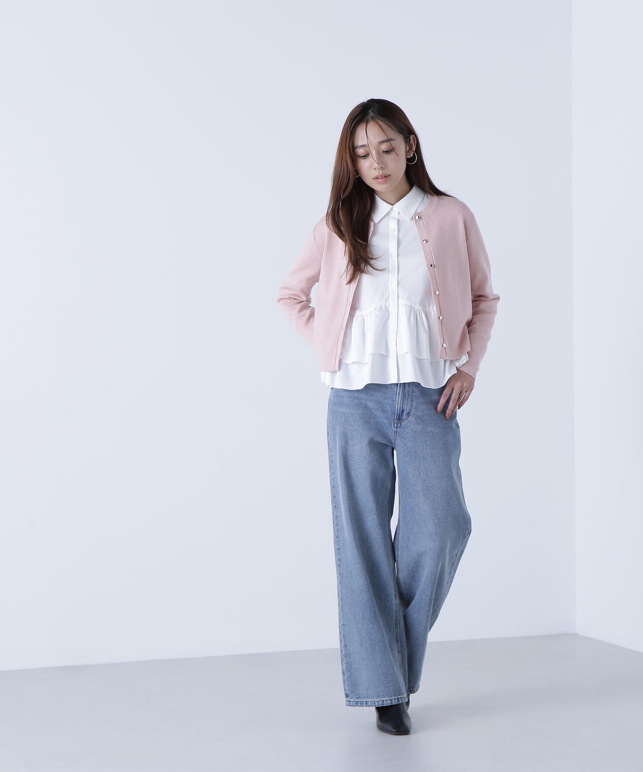 ベーシックラメカーディガン | NATURAL BEAUTY BASIC（ナチュラル