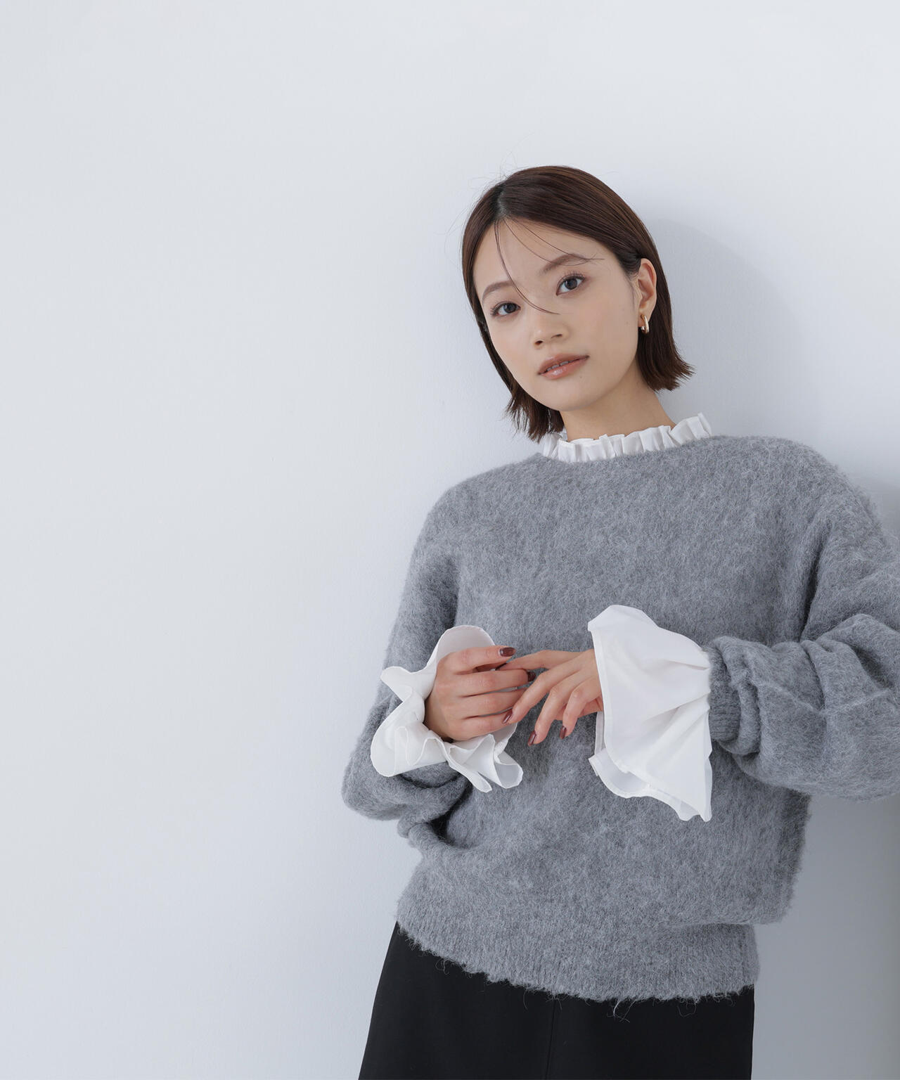 2wayヘアリーカーディガン