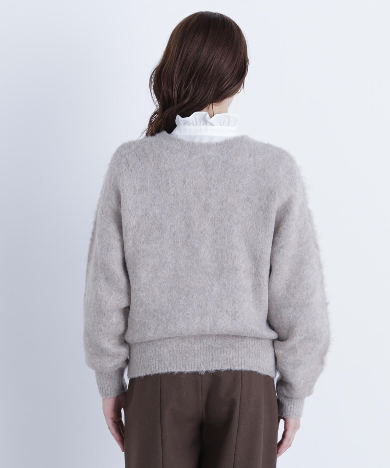 2wayヘアリーカーディガン