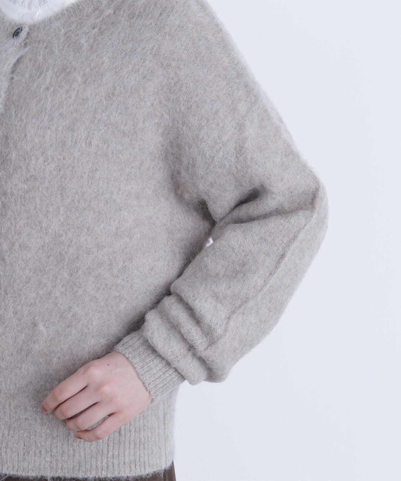 2wayヘアリーカーディガン