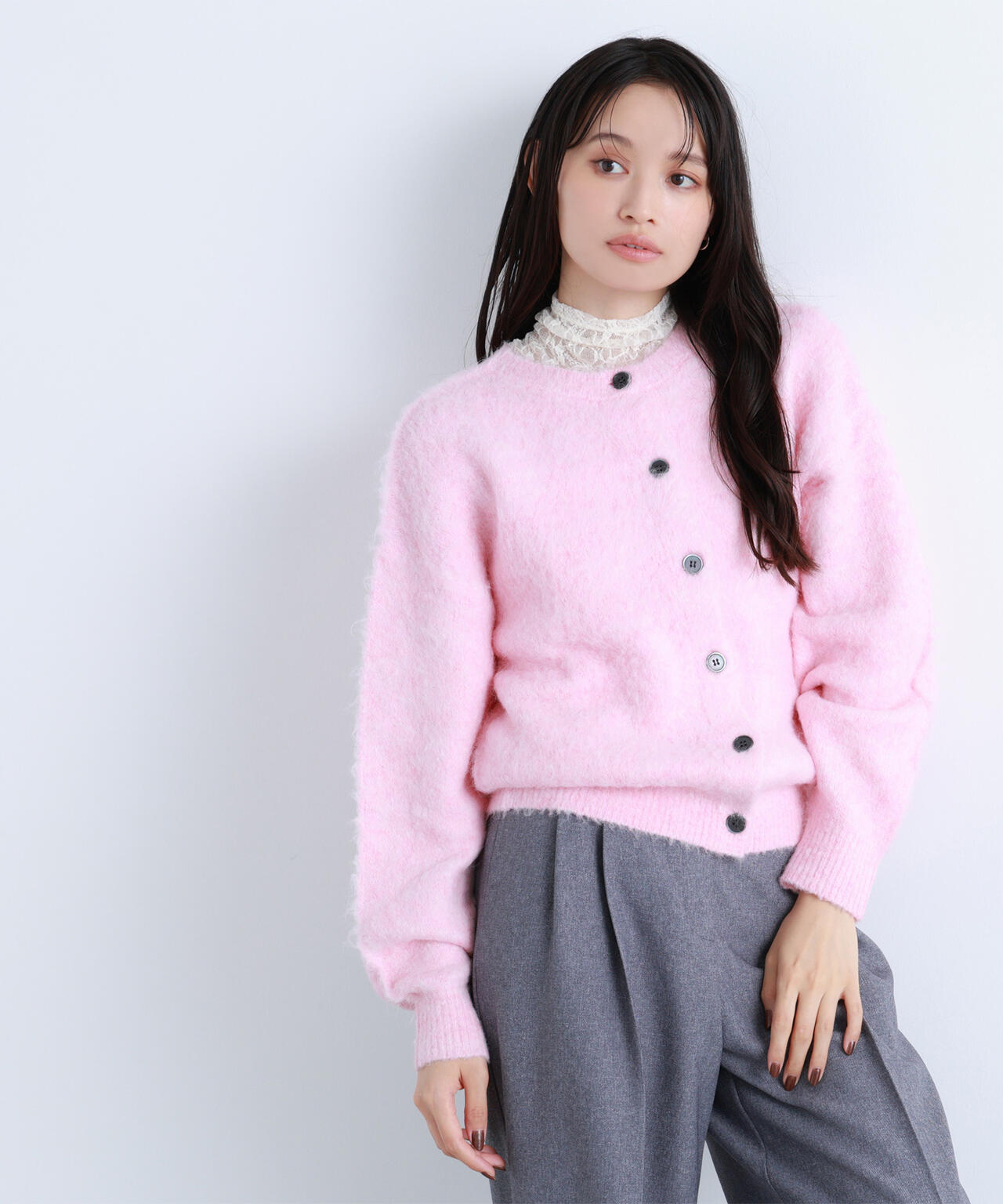 2wayヘアリーカーディガン | NATURAL BEAUTY BASIC（ナチュラル