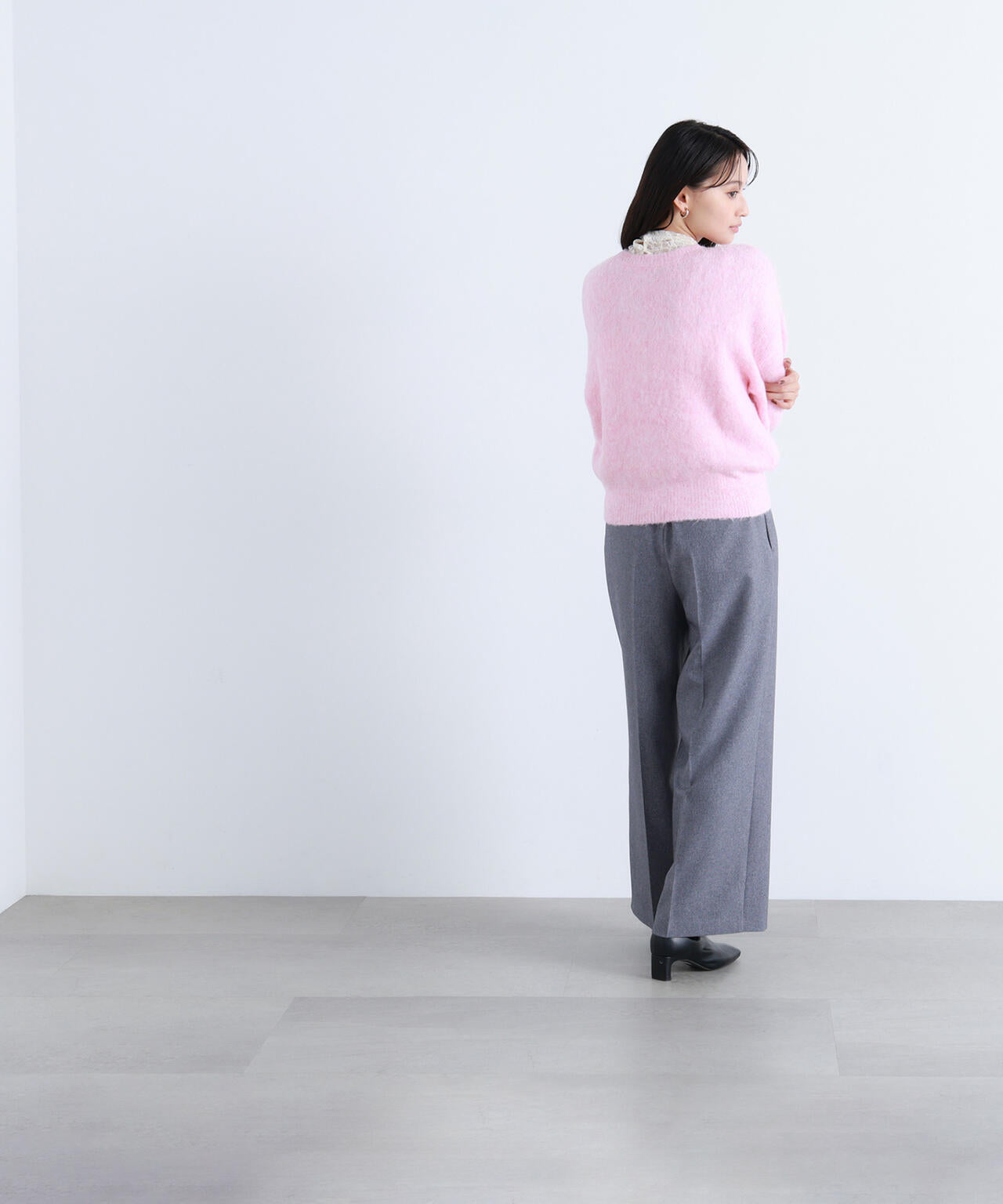 2wayヘアリーカーディガン