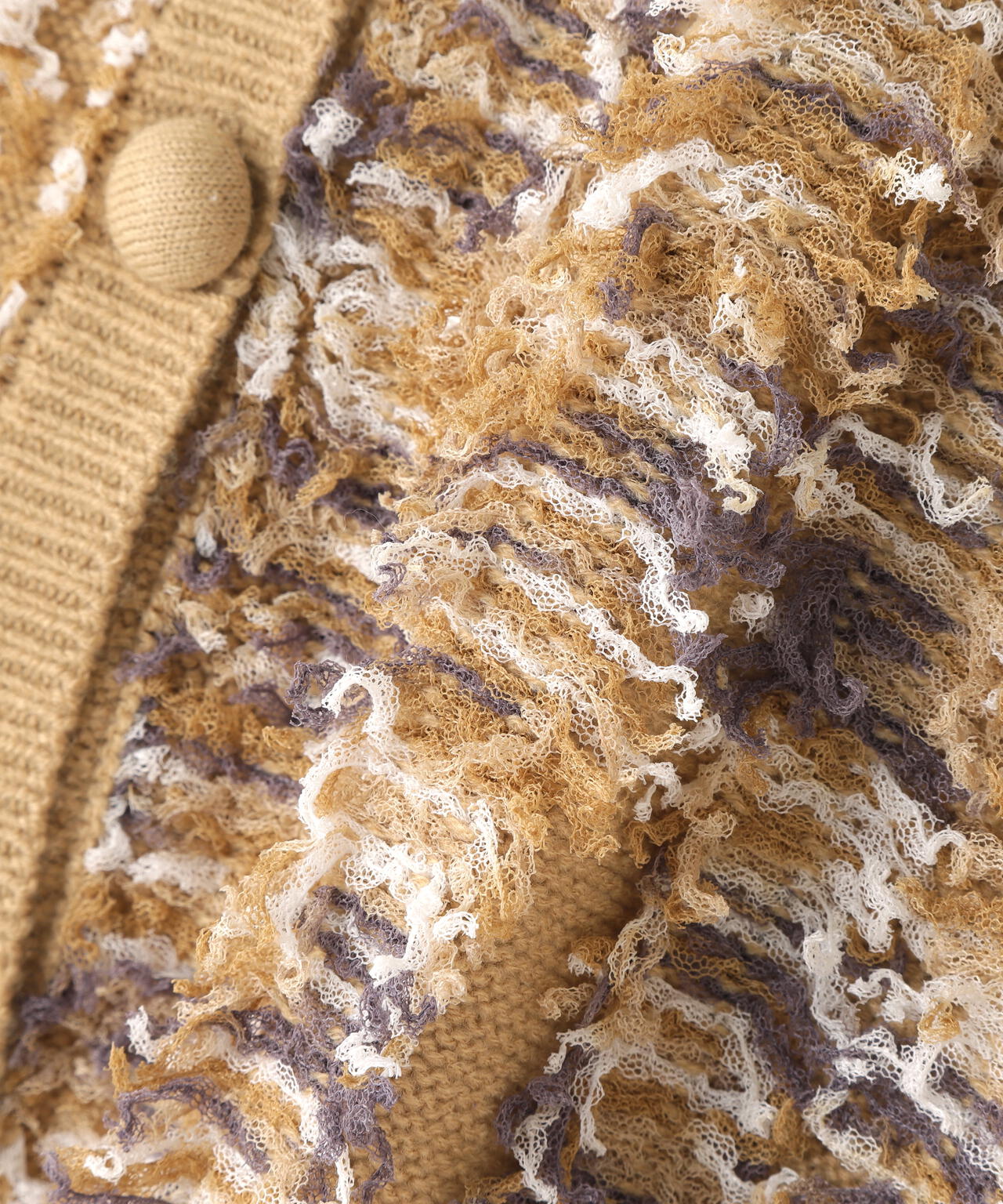 フリンジニット SETUP ツイードジャケット