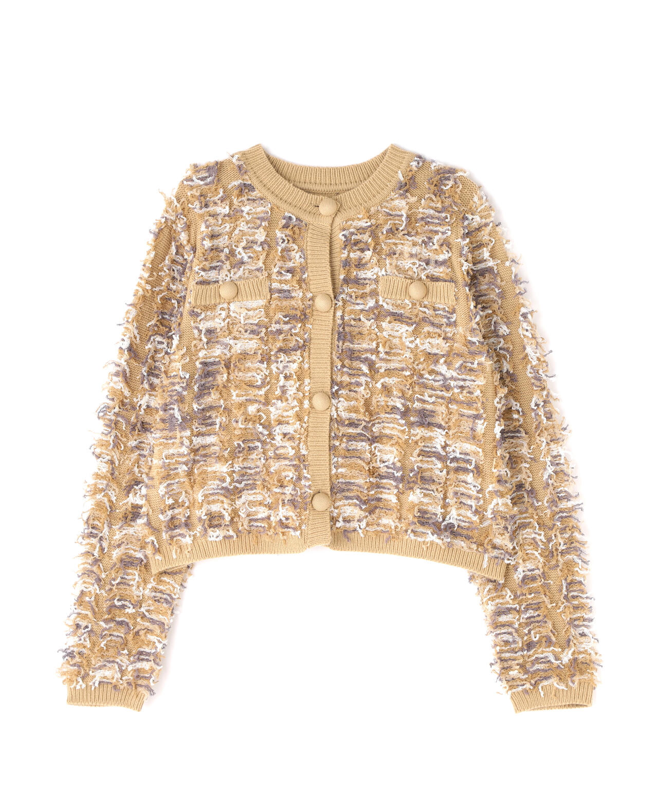 フリンジニット SETUP ツイードジャケット | NATURAL BEAUTY BASIC