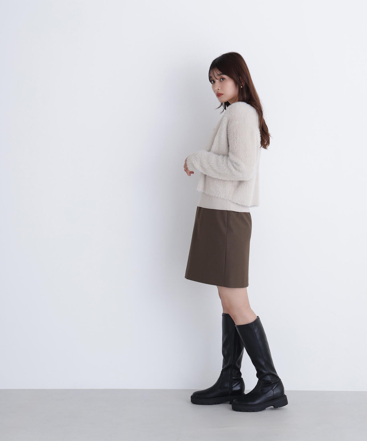 【sweet掲載】【ちょうど、いい服】“ふわ＆リブ”アンサンブルニット