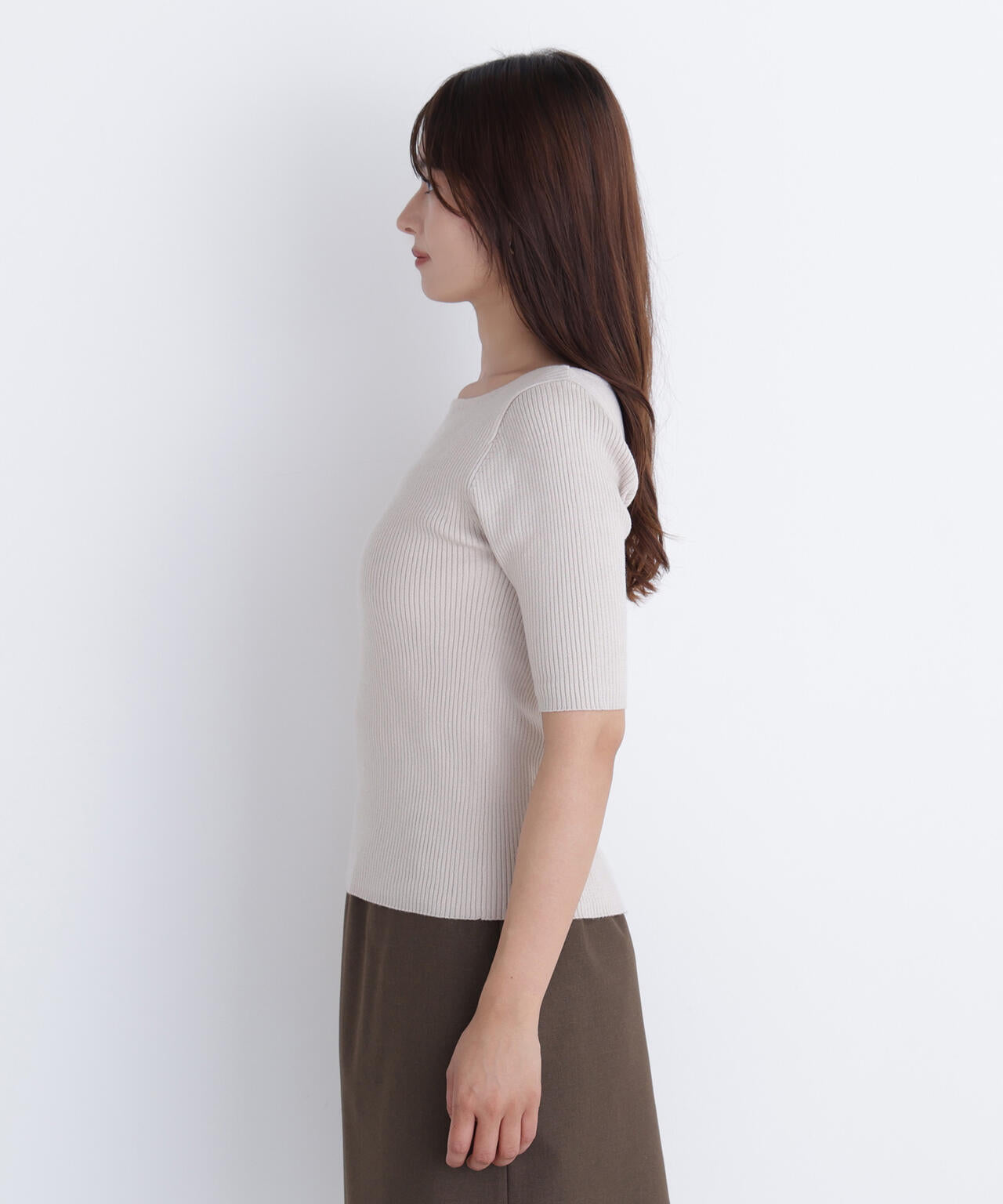 【sweet掲載】【ちょうど、いい服】“ふわ＆リブ”アンサンブルニット