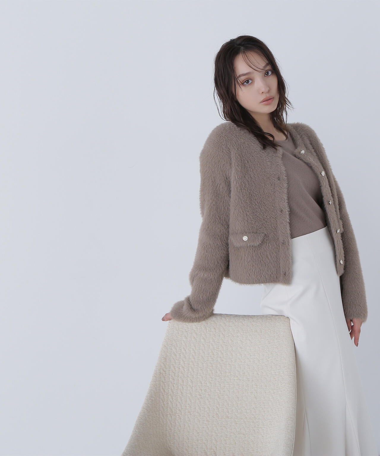 sweet12月号掲載】【ちょうど、いい服】“ふわ＆リブ”アンサンブル