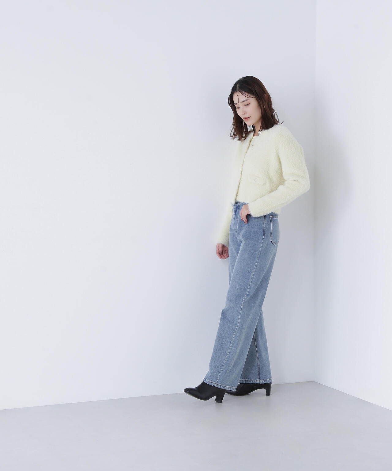 【sweet掲載】【ちょうど、いい服】“ふわ＆リブ”アンサンブルニット