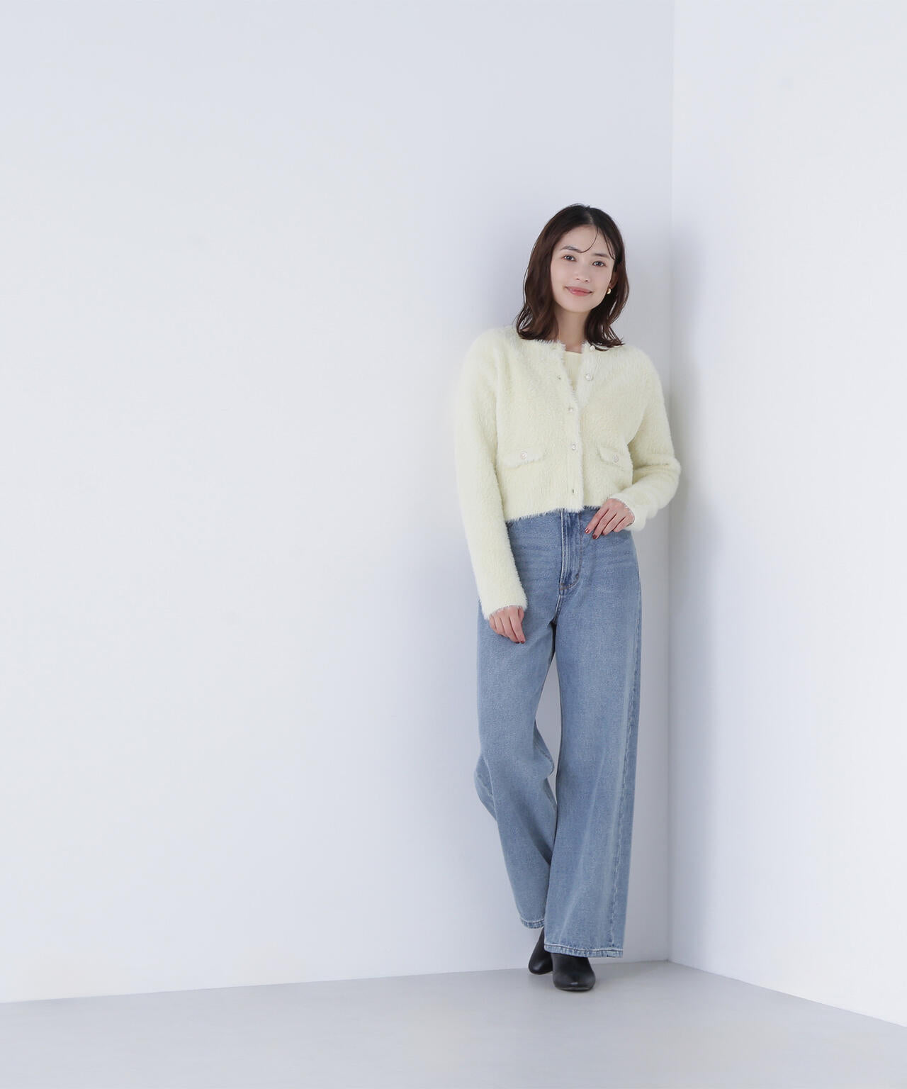 【sweet掲載】【ちょうど、いい服】“ふわ＆リブ”アンサンブルニット