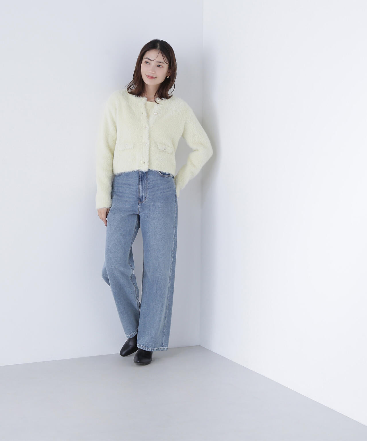 【sweet掲載】【ちょうど、いい服】“ふわ＆リブ”アンサンブルニット