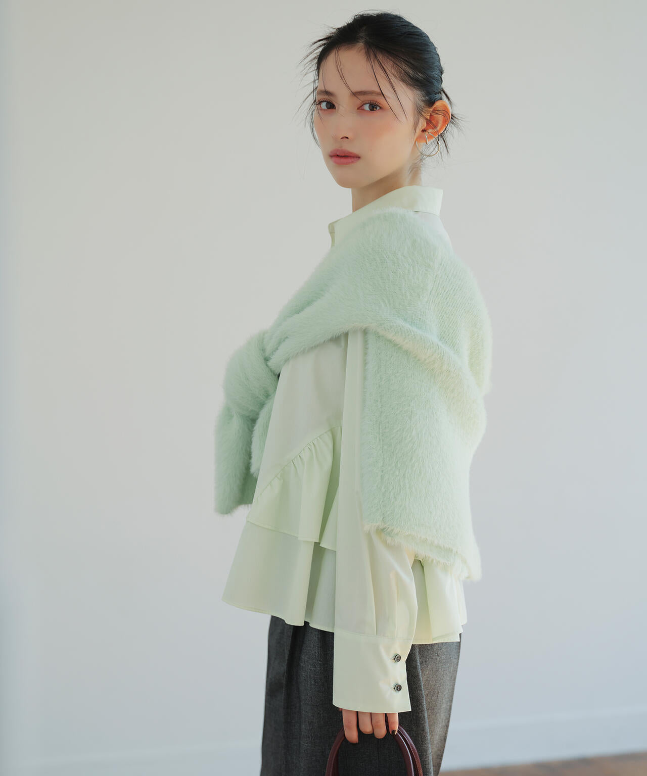 【sweet12月号掲載】【ちょうど、いい服】“ふわ＆リブ”アンサンブルニット