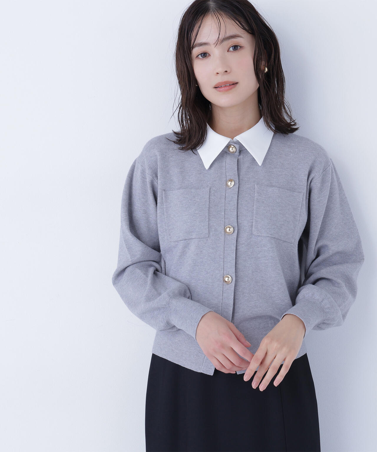 Oggi掲載】2wayカラーニットジャケット | NATURAL BEAUTY BASIC