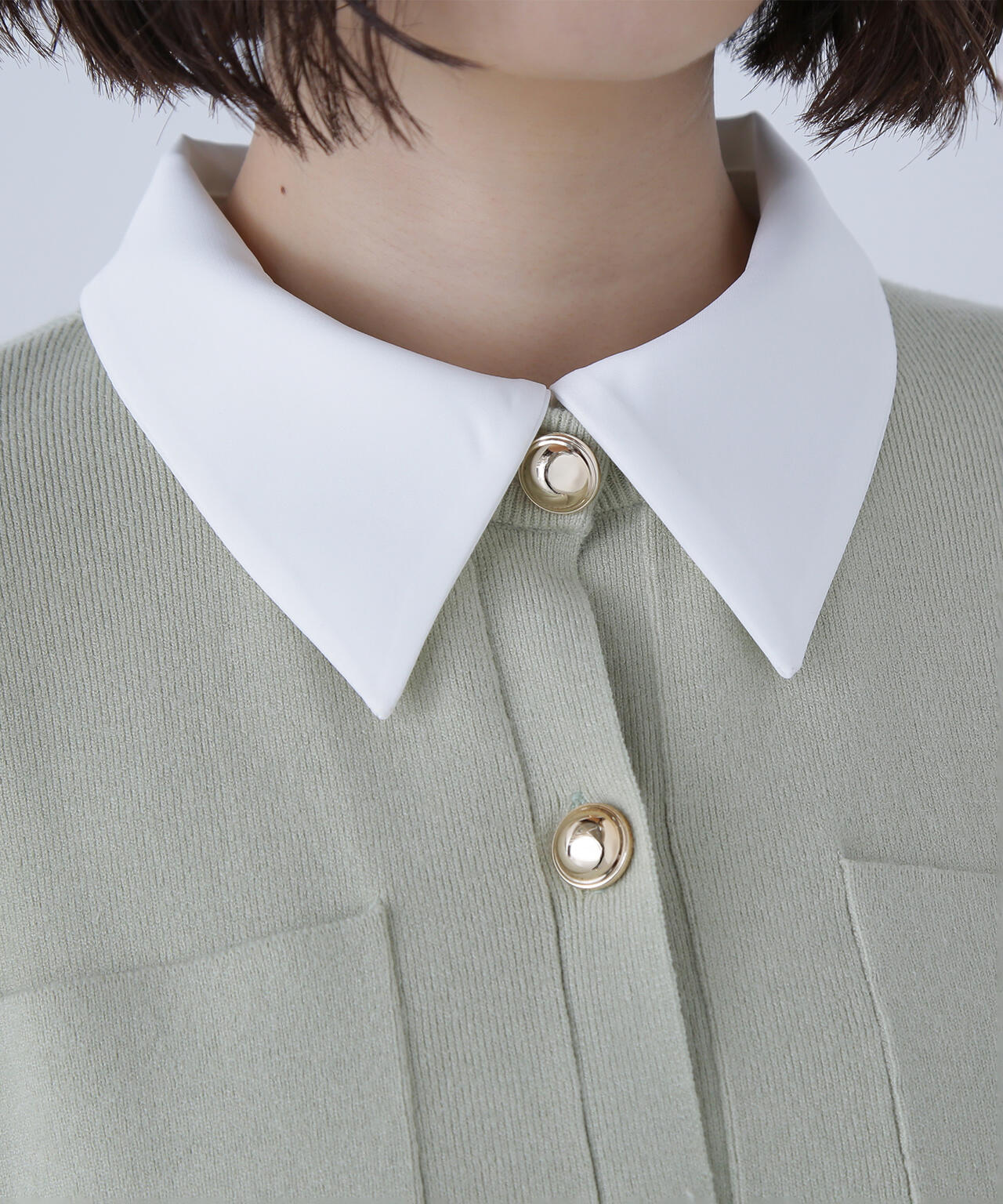 【Oggi掲載】2wayカラーニットジャケット