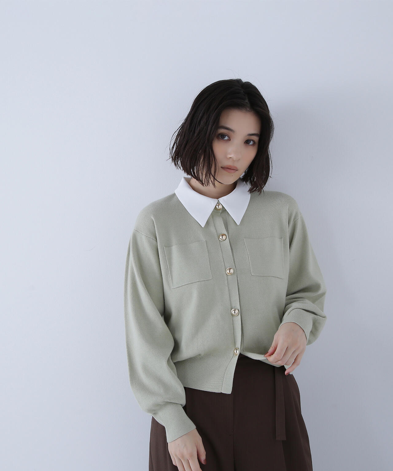 Oggi掲載】2wayカラーニットジャケット | NATURAL BEAUTY BASIC