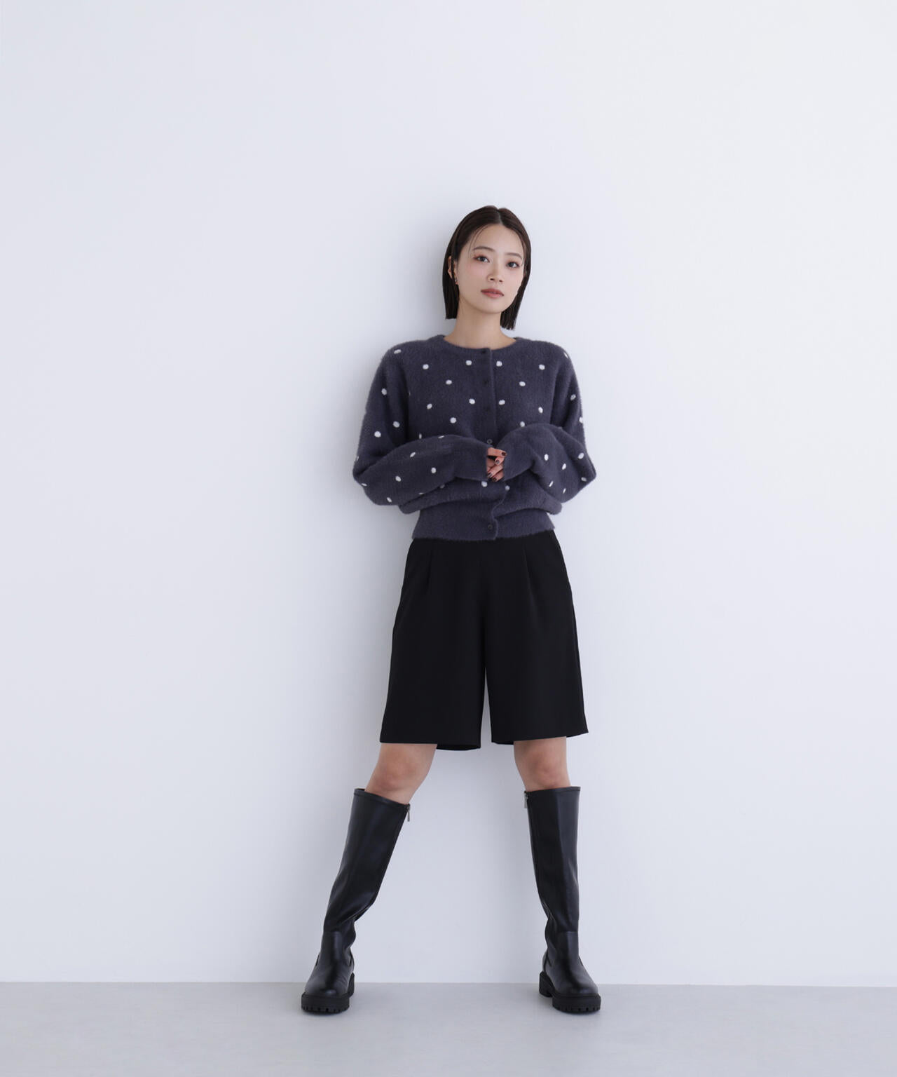 ドットシャギーカーディガン | NATURAL BEAUTY BASIC（ナチュラル