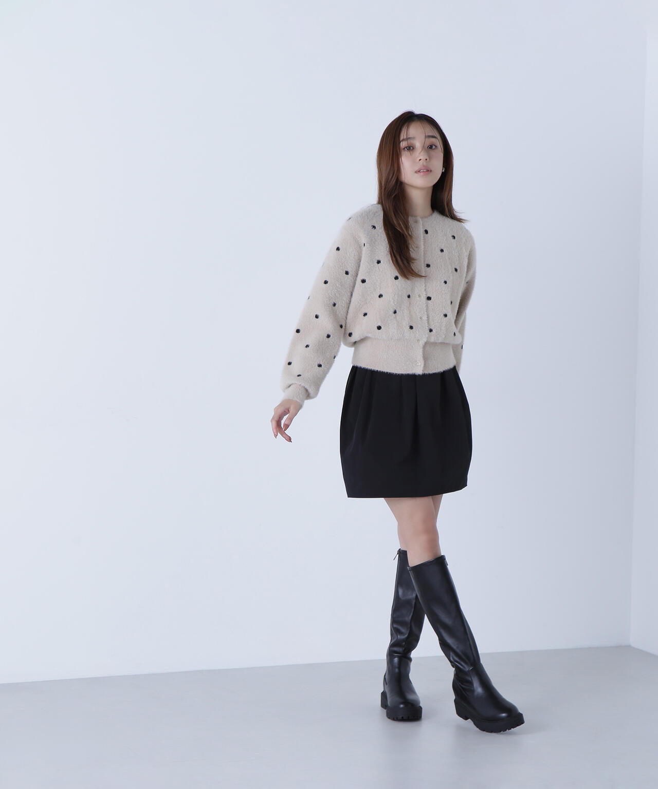 ドットシャギーカーディガン | NATURAL BEAUTY BASIC（ナチュラル
