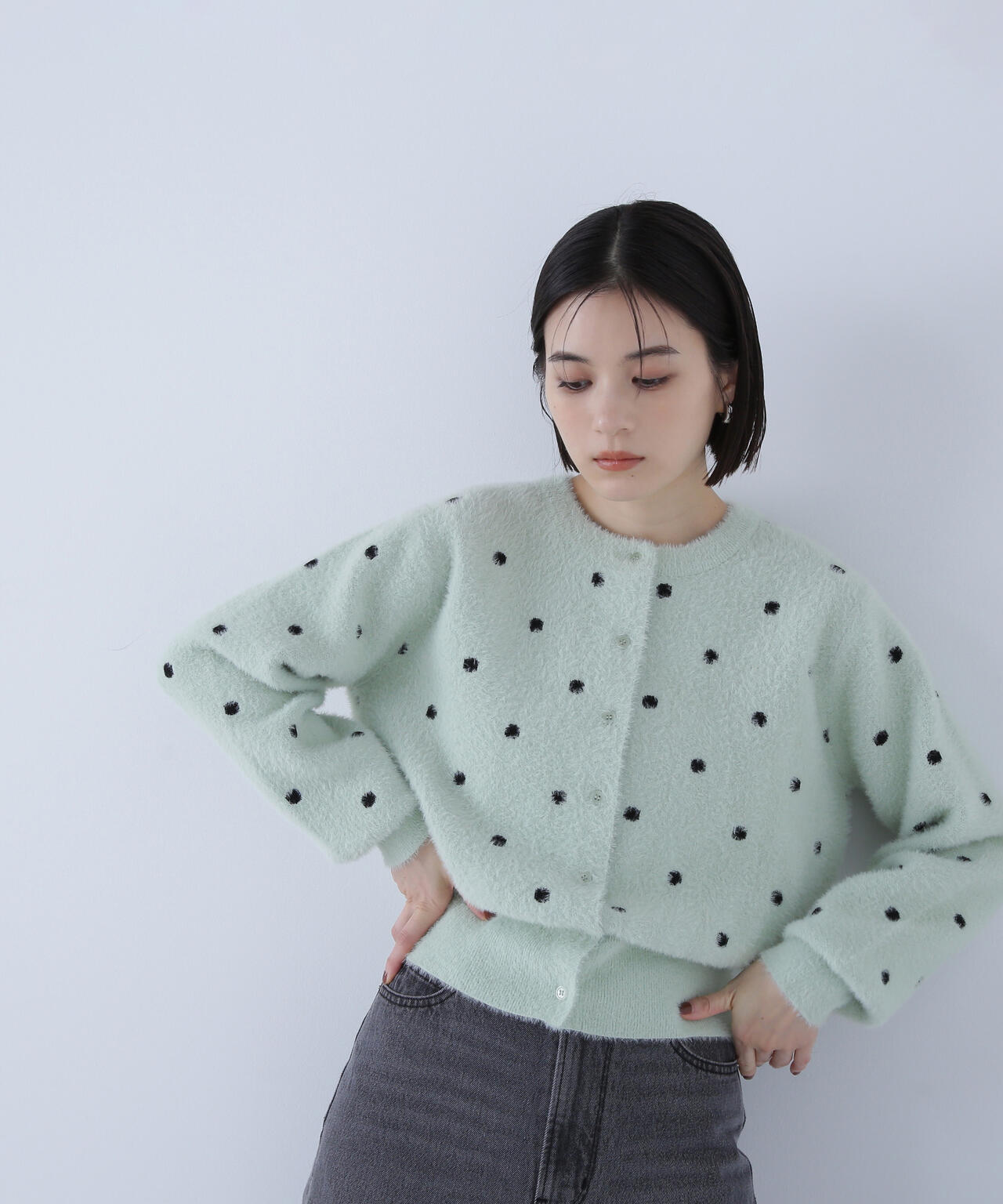 ドットシャギーカーディガン | NATURAL BEAUTY BASIC（ナチュラル