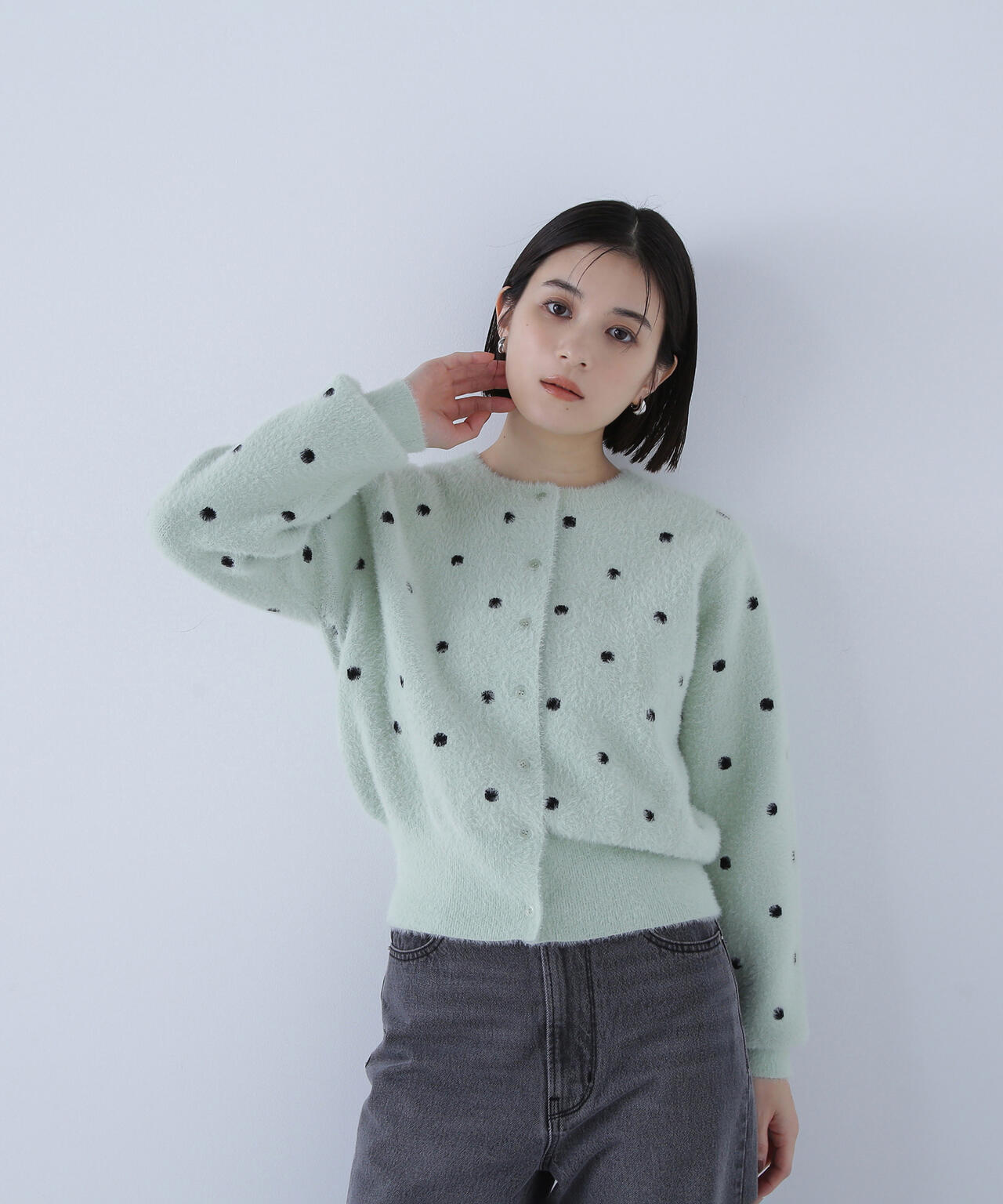 ドットシャギーカーディガン | NATURAL BEAUTY BASIC（ナチュラル