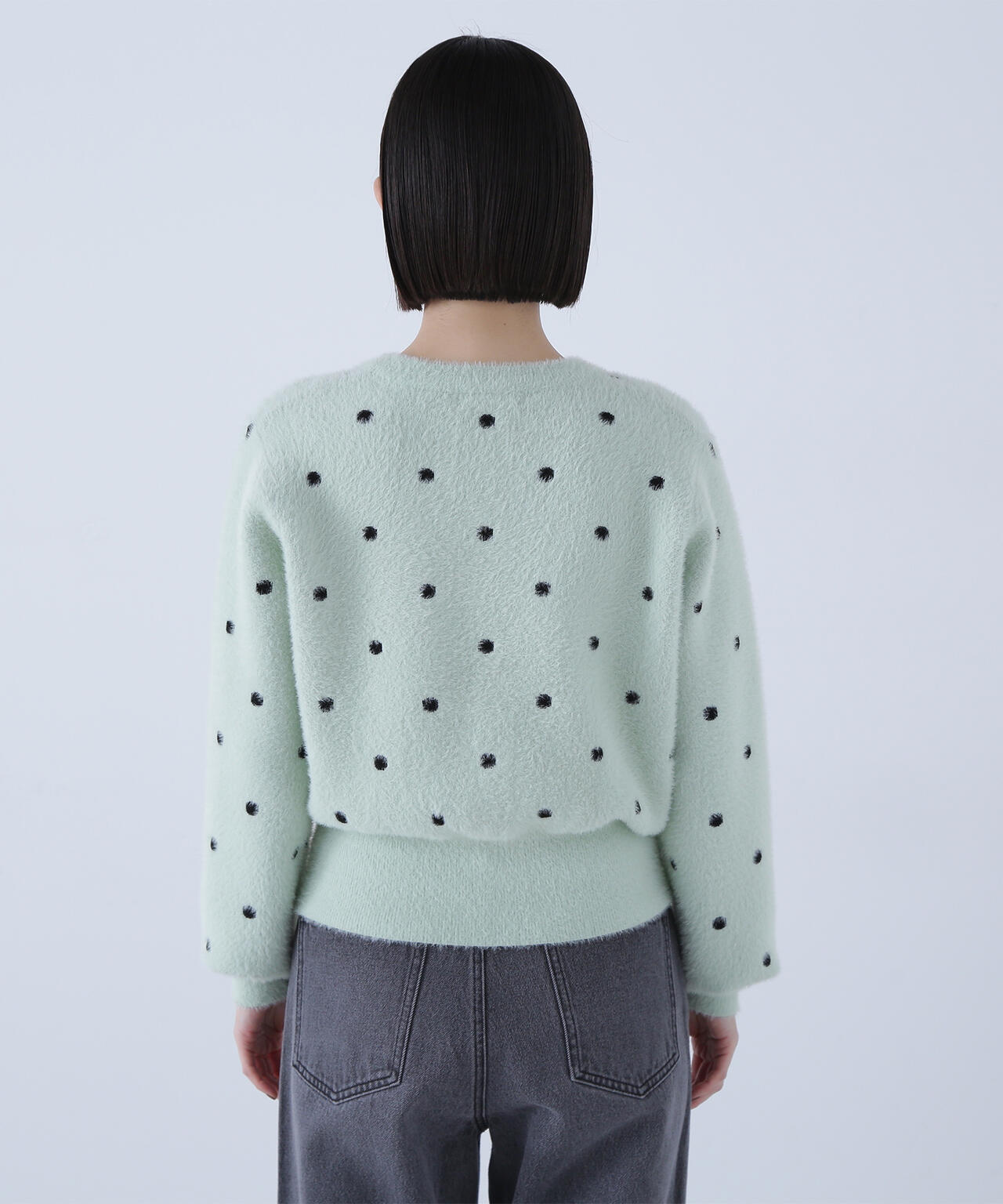 ドットシャギーカーディガン